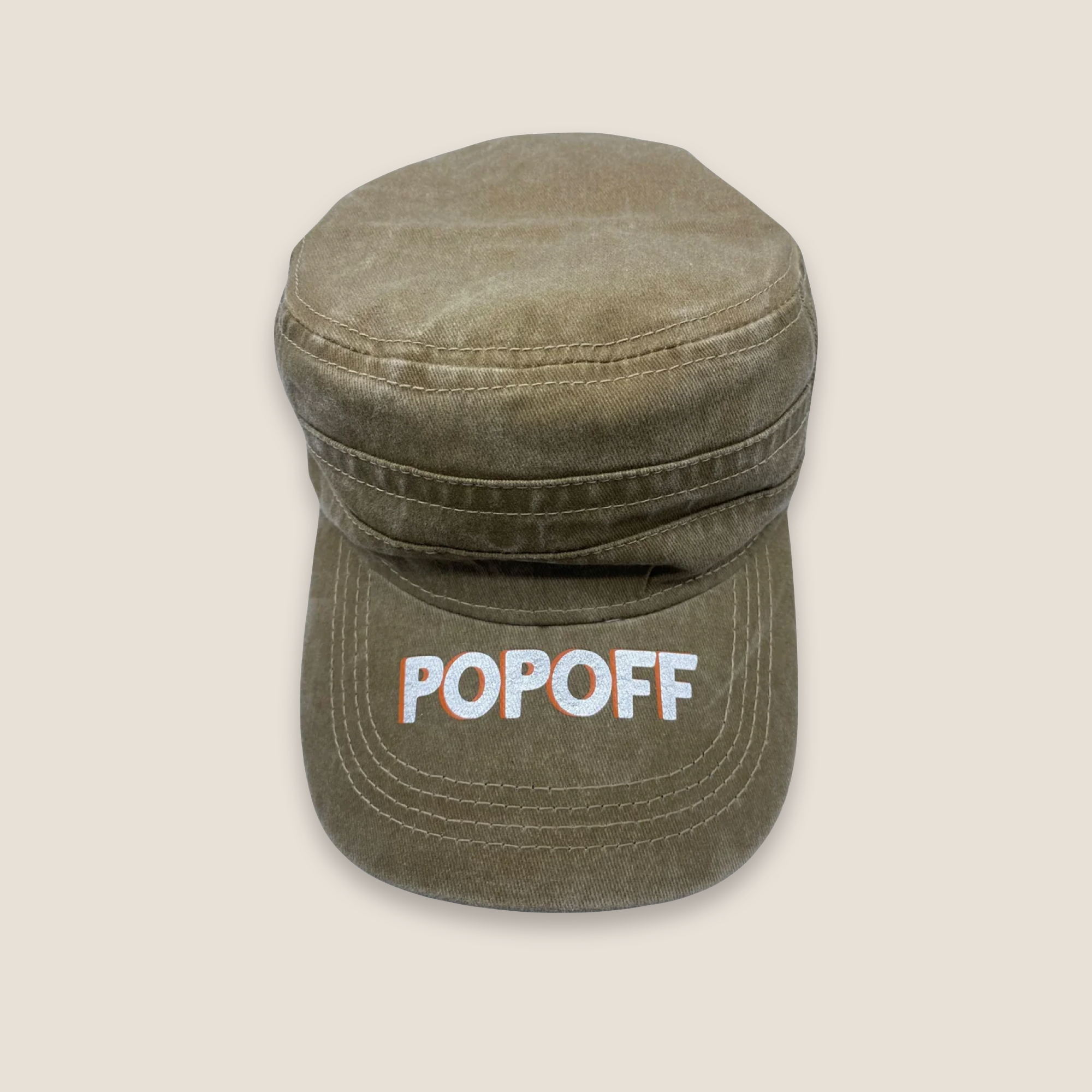 THE POP-OFF CADET CAP // Sand + Holo