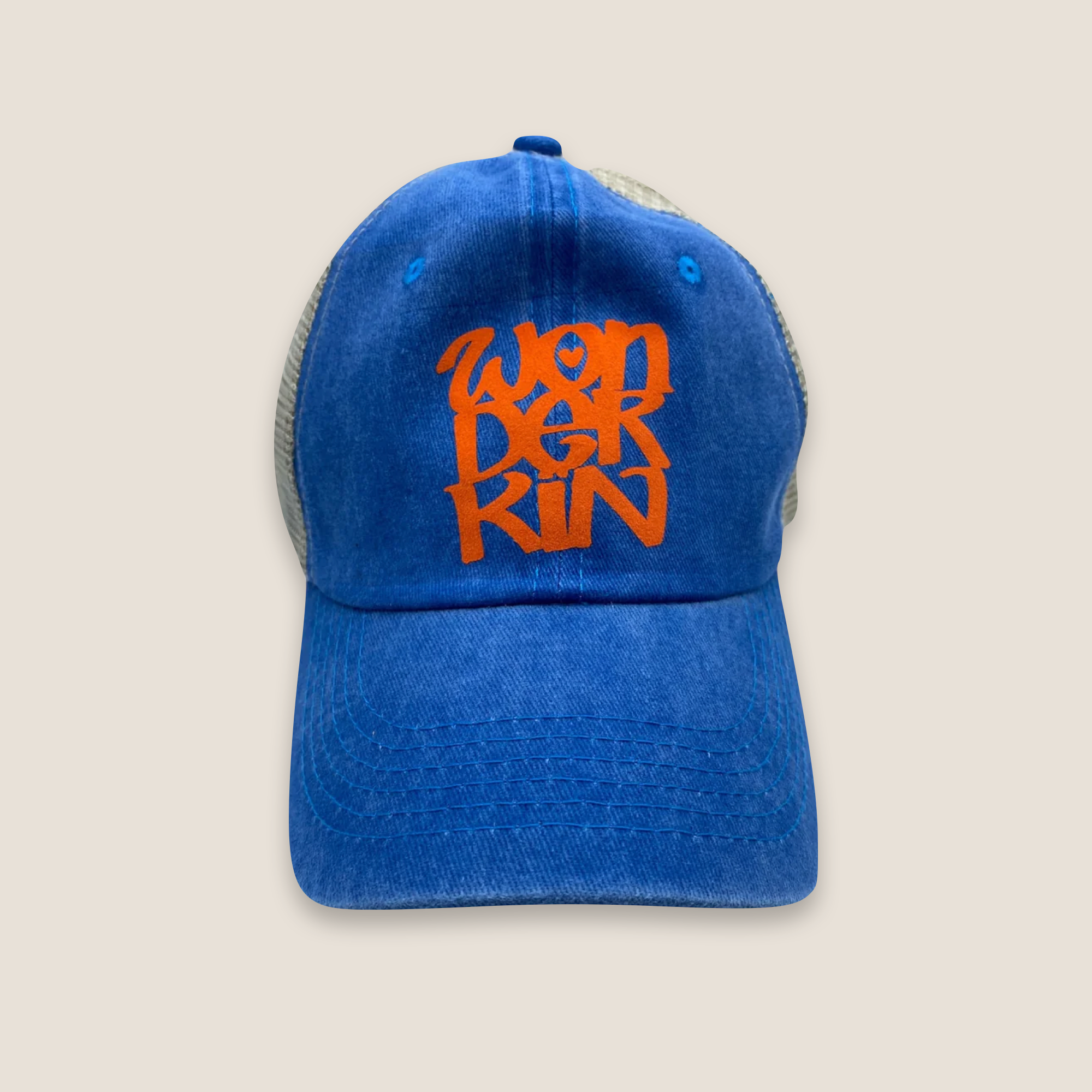 THE POP MESH BASEBALL CAP // Blue & Orange
