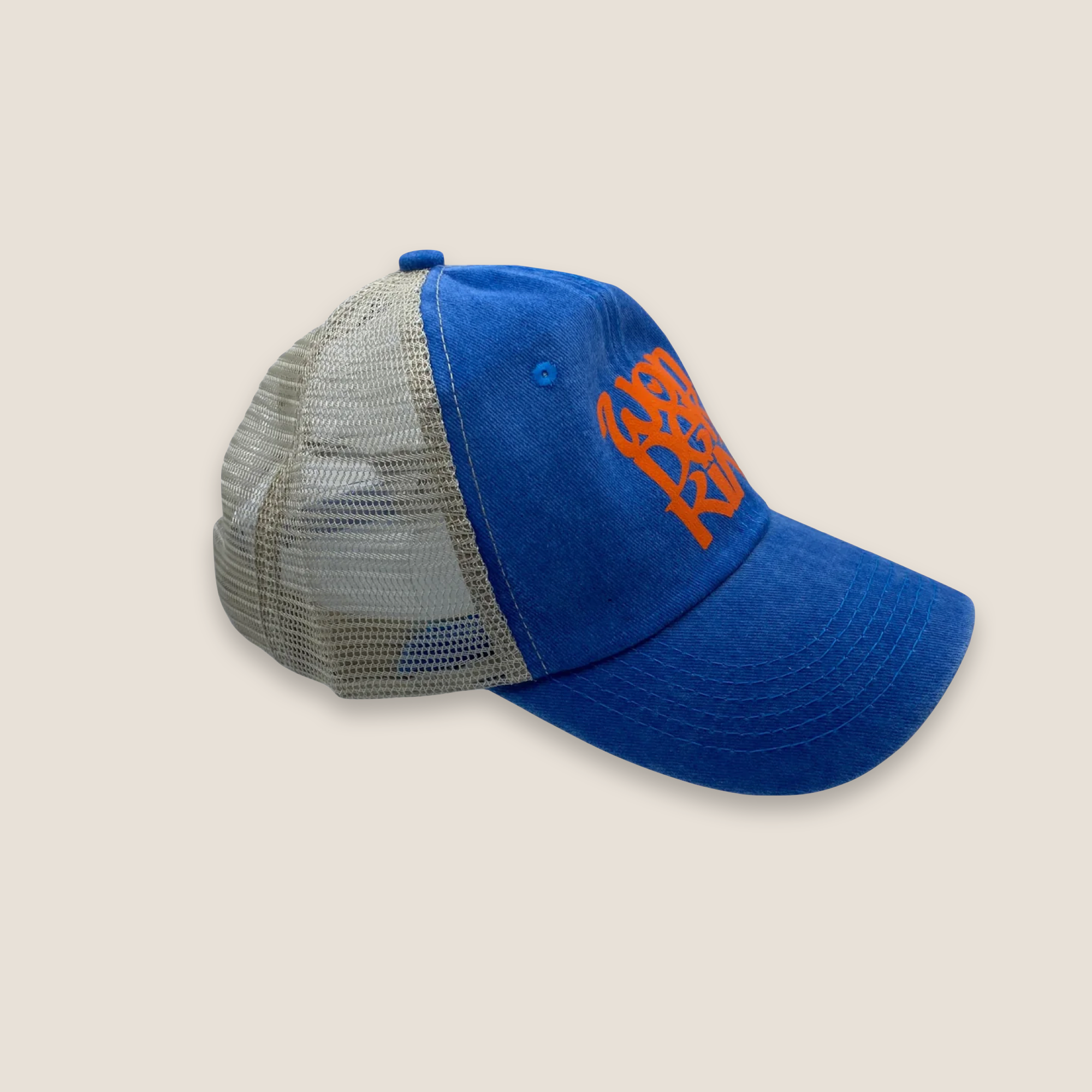 THE POP MESH BASEBALL CAP // Blue & Orange