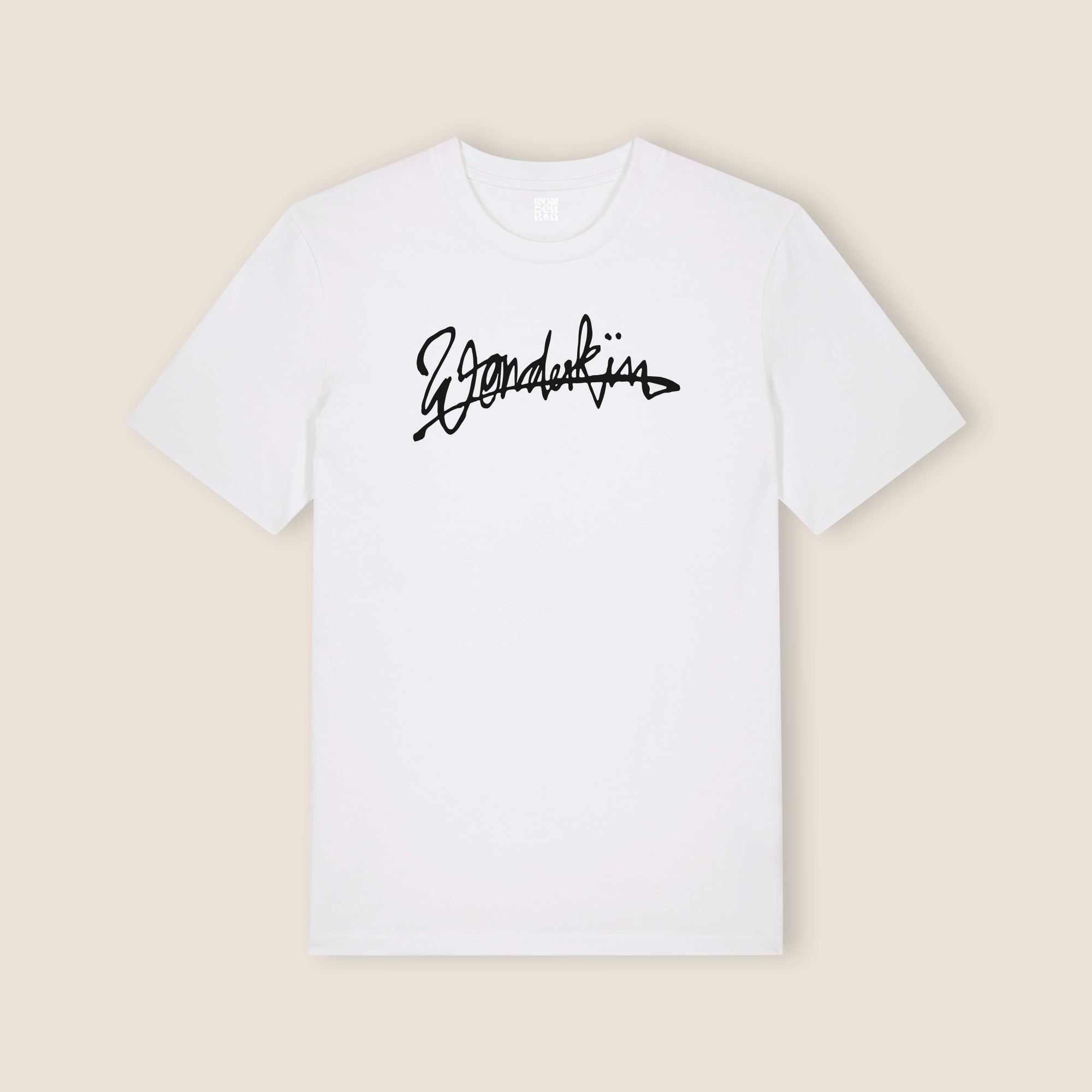THE POP SIGNATURE TEE 180 // white & black