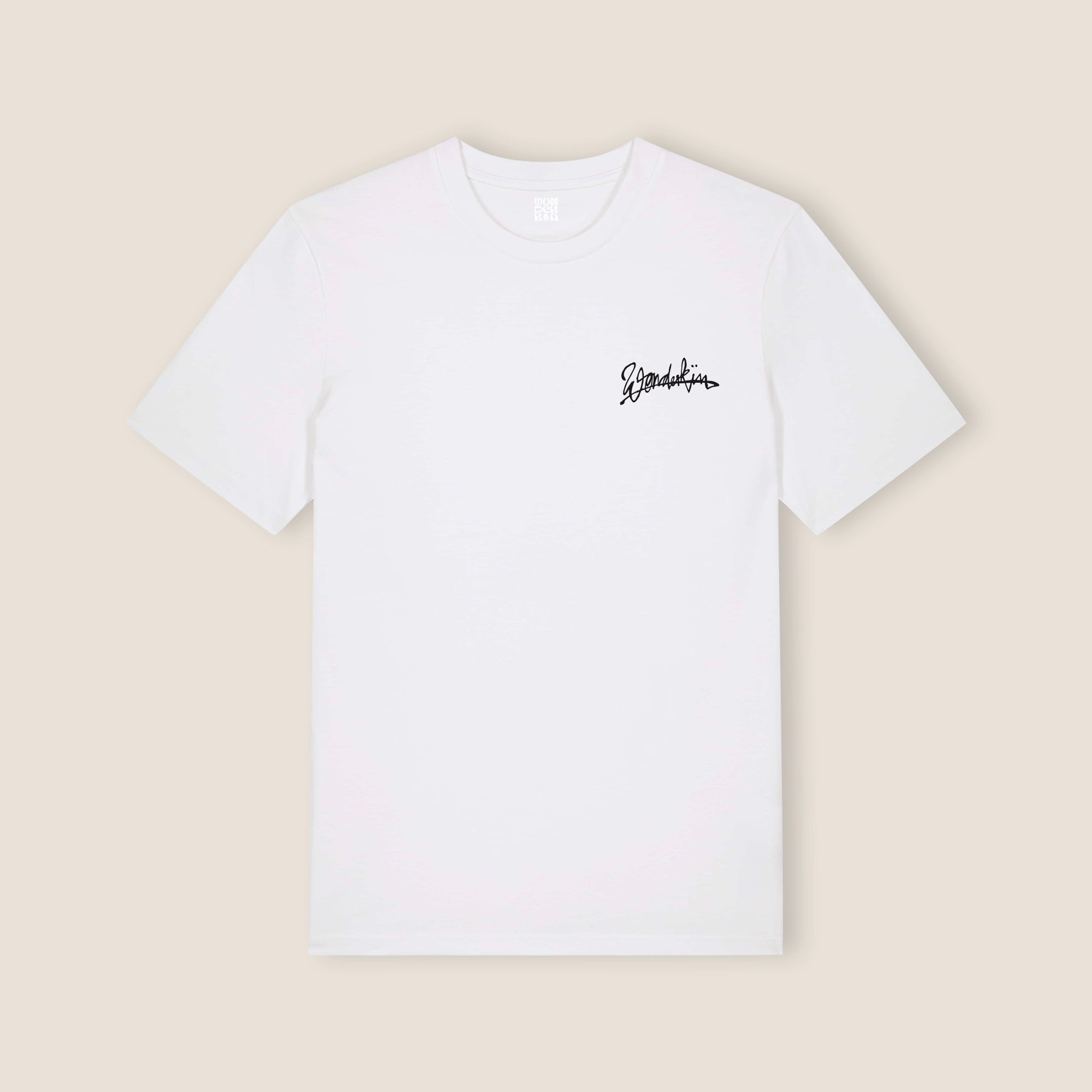 THE POP SIGNATURE TEE 180 // white & black