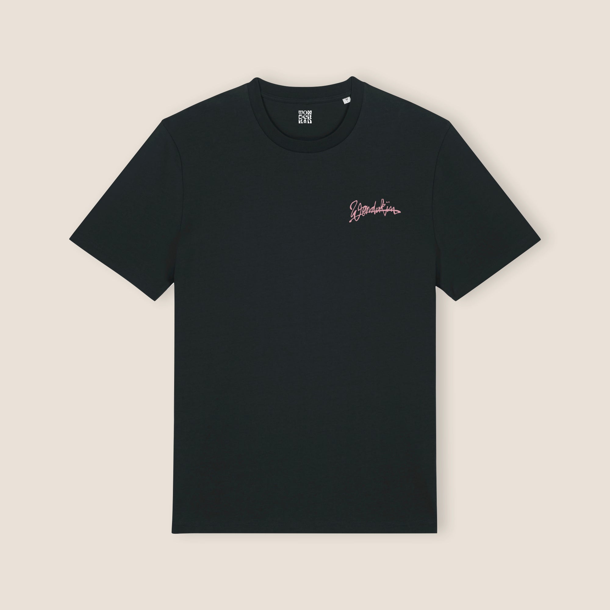 THE POP SIGNATURE TEE 180 // black & pink