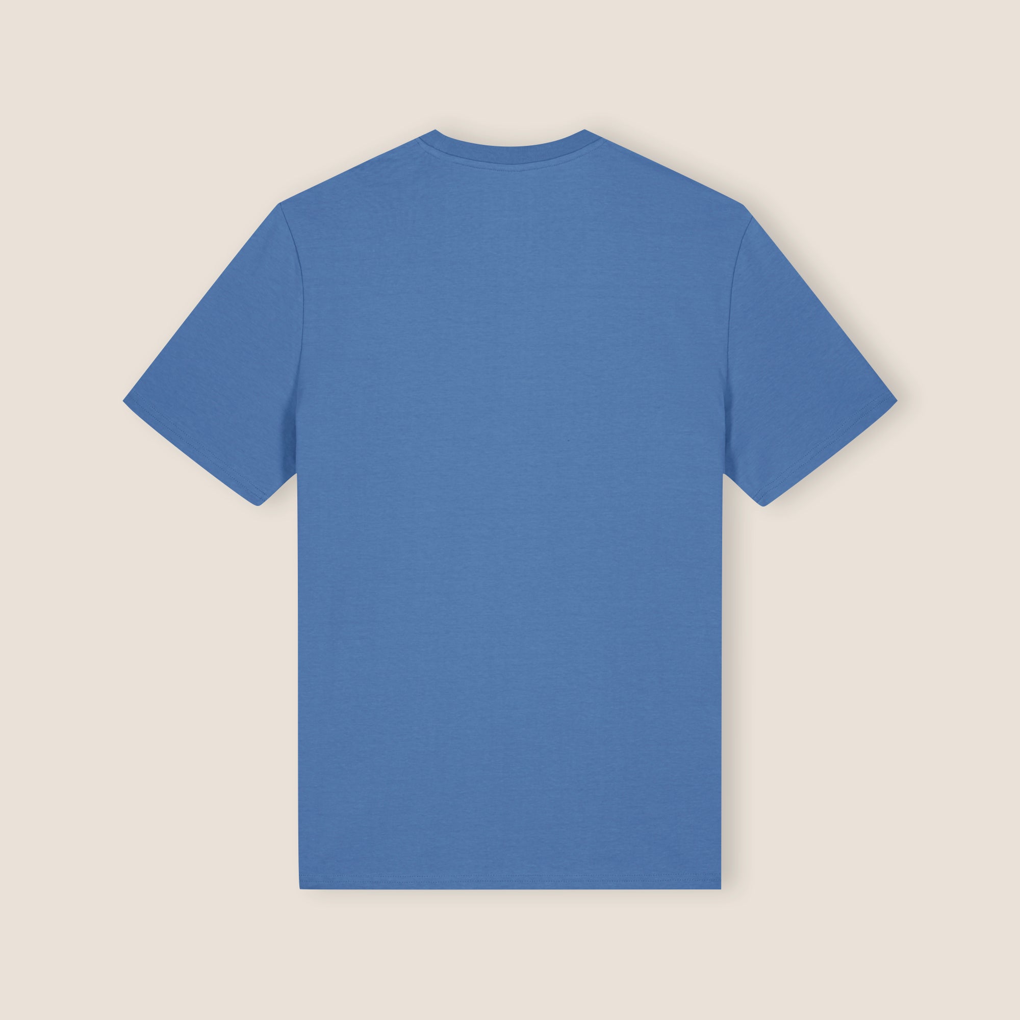 THE POP SIGNATURE TEE 180 // bright blue & beige