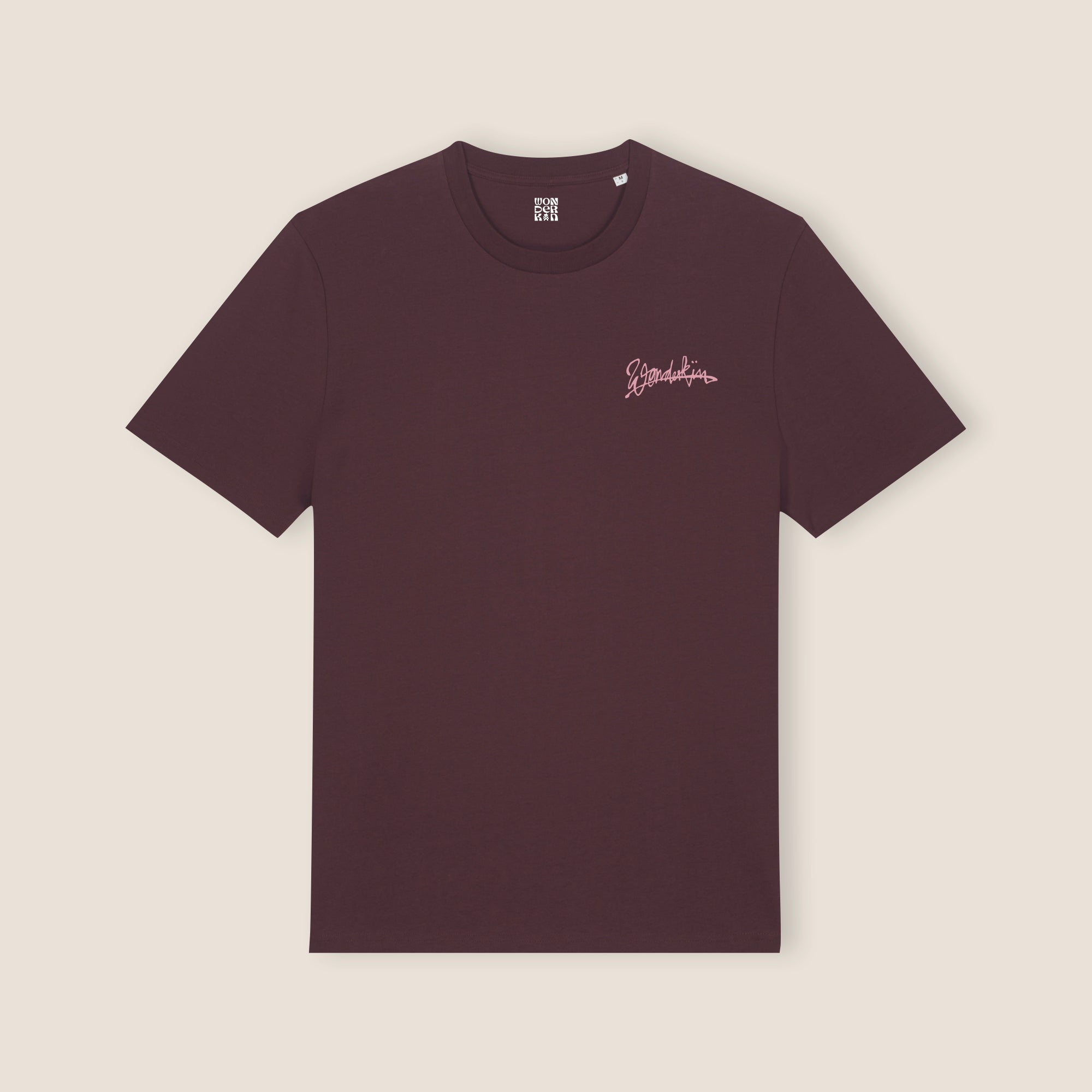 THE POP SIGNATURE TEE 180 // eggplant & pink
