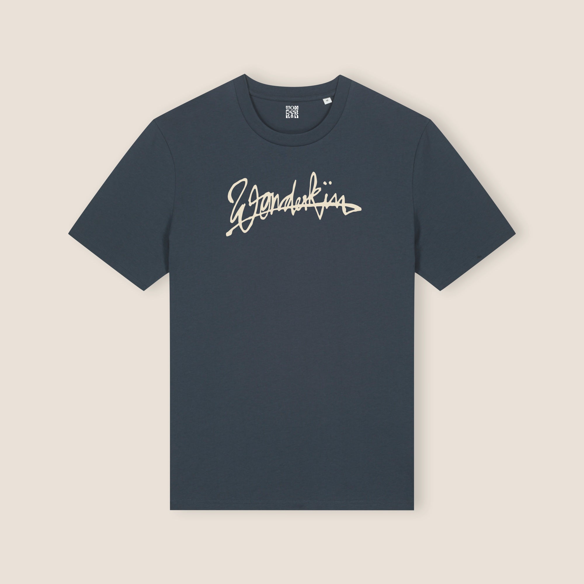 THE POP SIGNATURE TEE 180 // india ink & beige