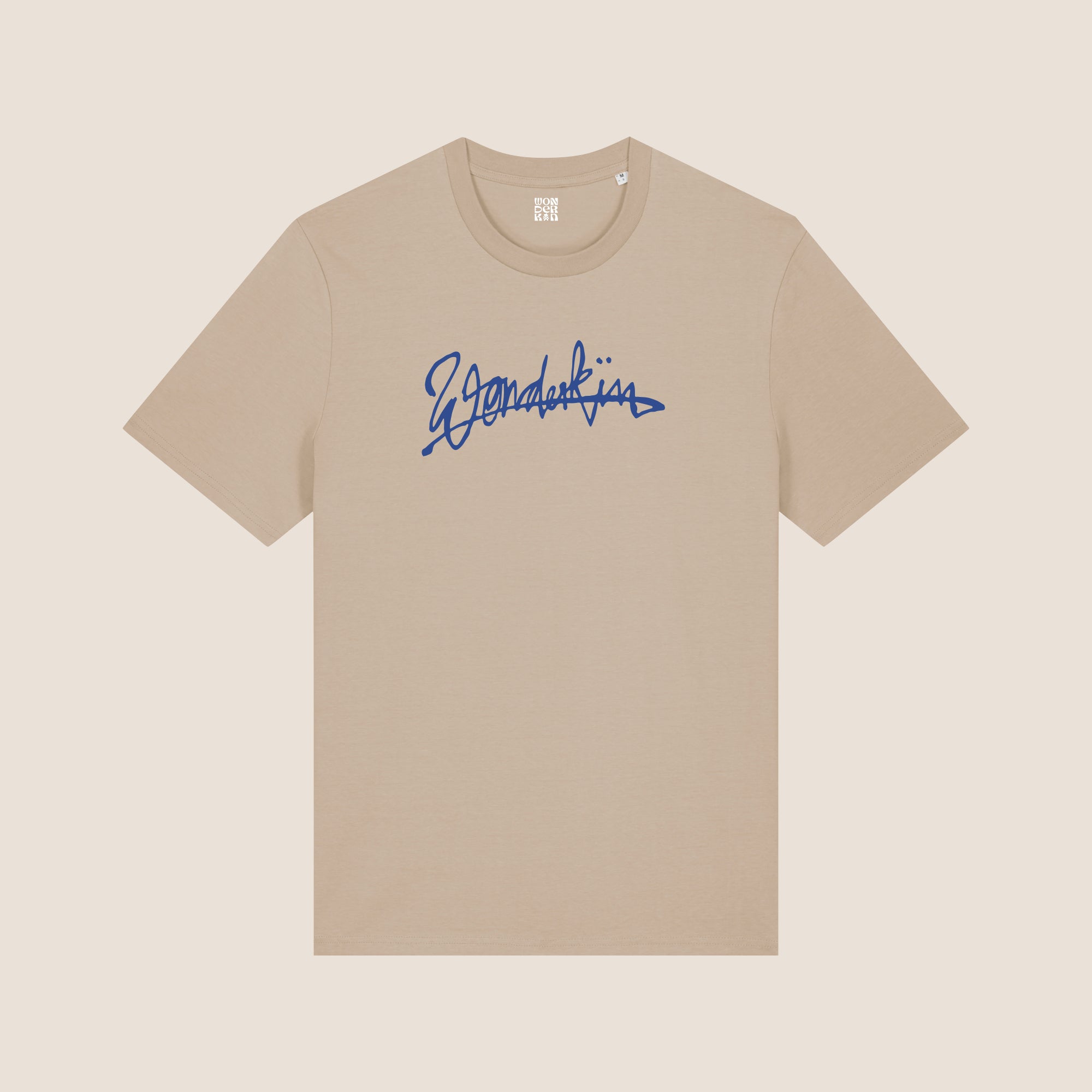 THE POP SIGNATURE TEE 180 // desert dust & blue