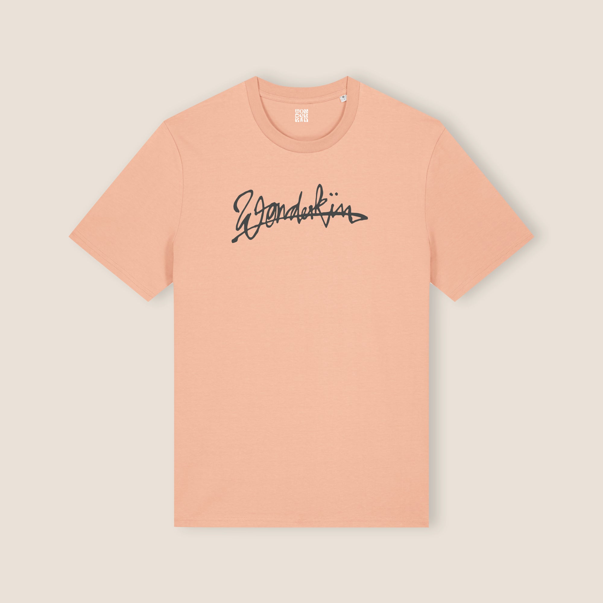 THE POP SIGNATURE TEE 180 // peach & anthracite
