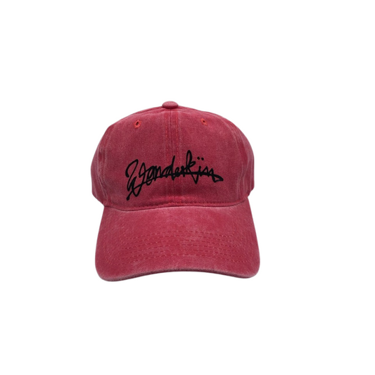 THE POP VINTAGE STREET LOGO CAP // red & black