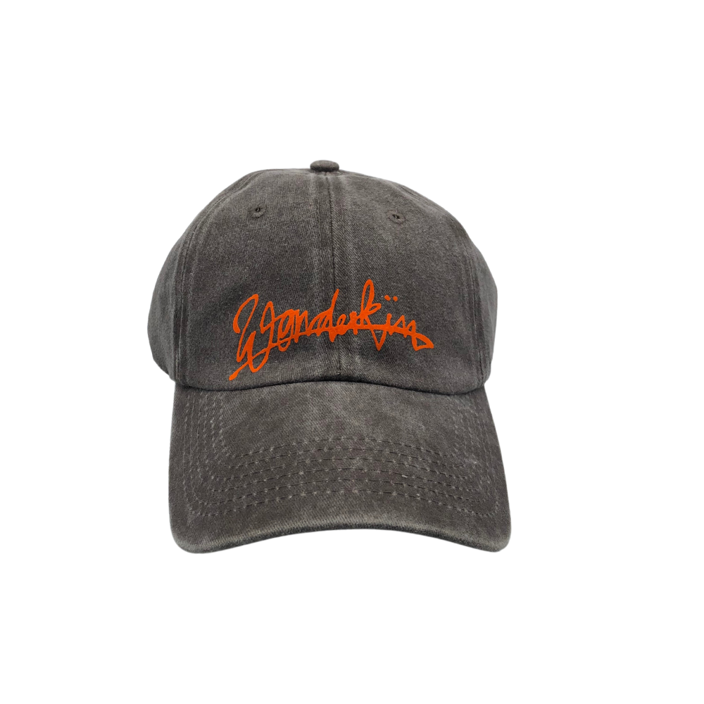 THE POP VINTAGE STREET LOGO CAP //dark brown & orange