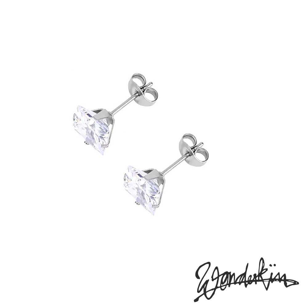 THE POP OFF ZIRCON EARRING // silver