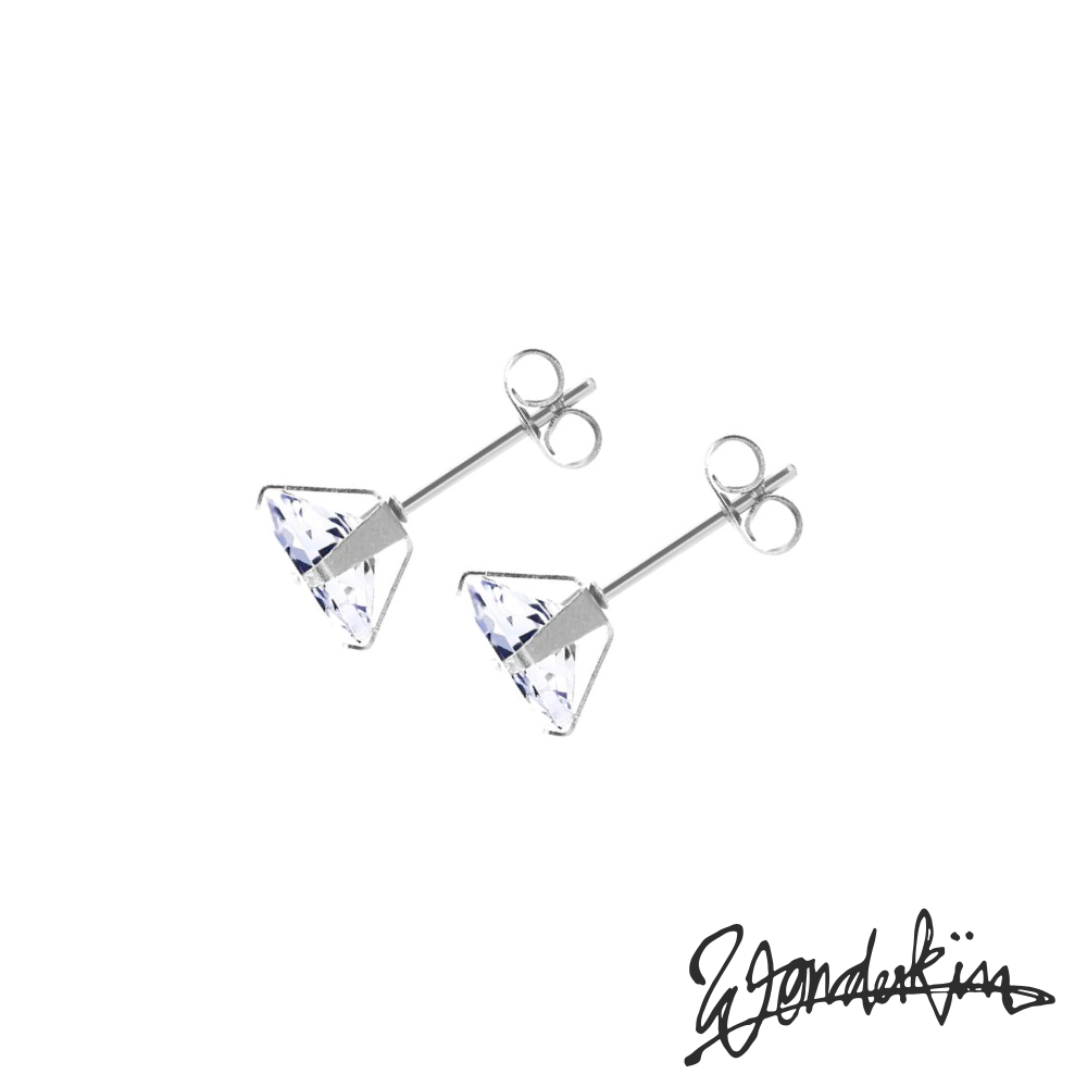 THE POP OFF ZIRCON EARRING // silver