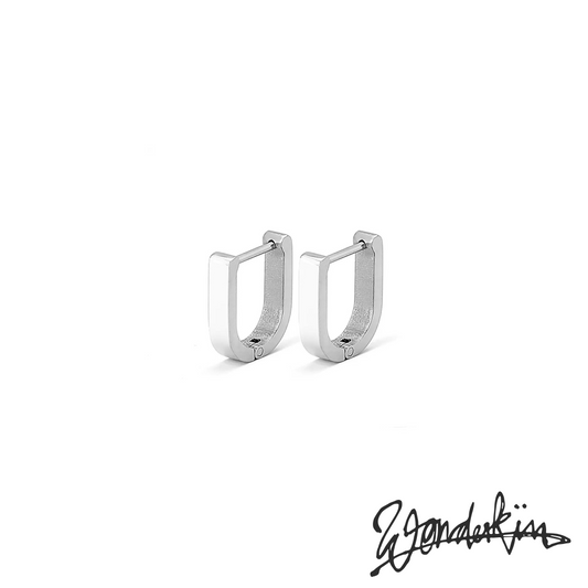 THE POP OFF D LOCK EARRING // silver