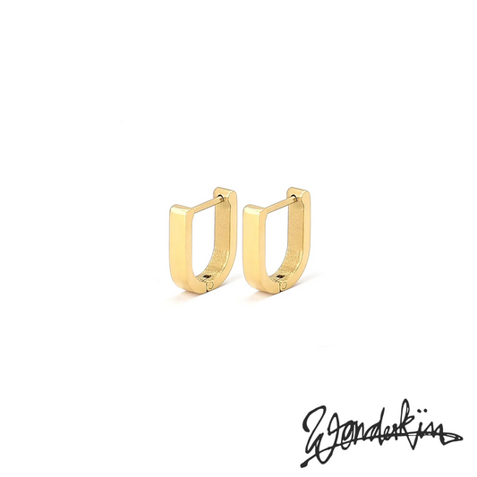 THE POP OFF D LOCK EARRING // gold