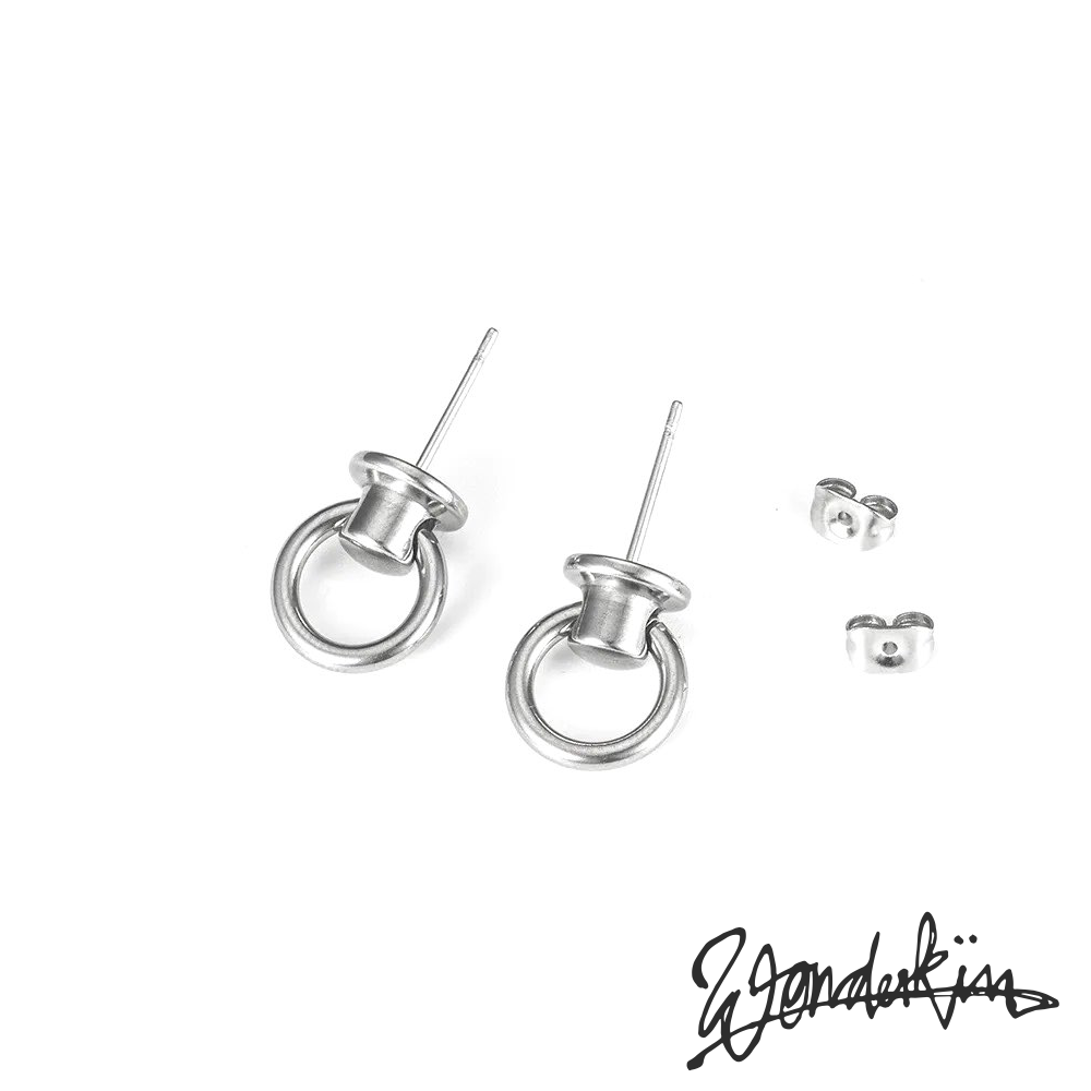 THE POP OFF KNOCKER EARRING // silver