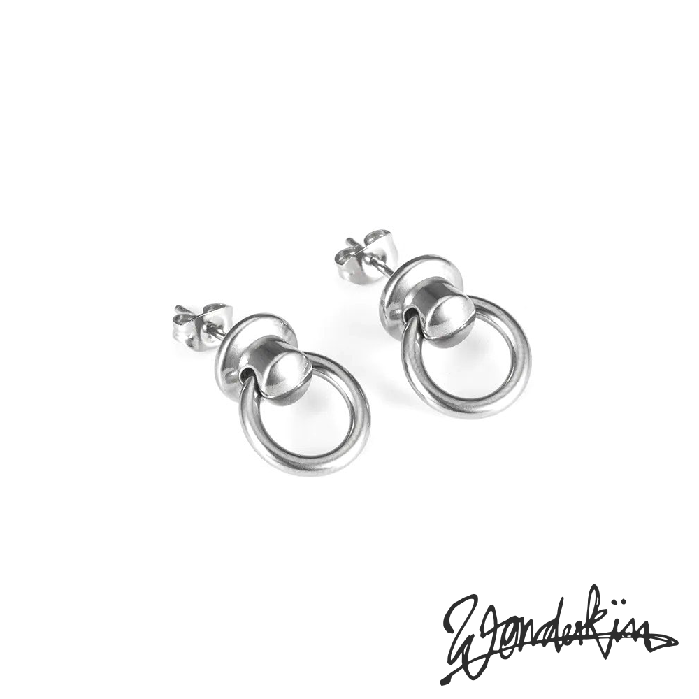 THE POP OFF KNOCKER EARRING // silver