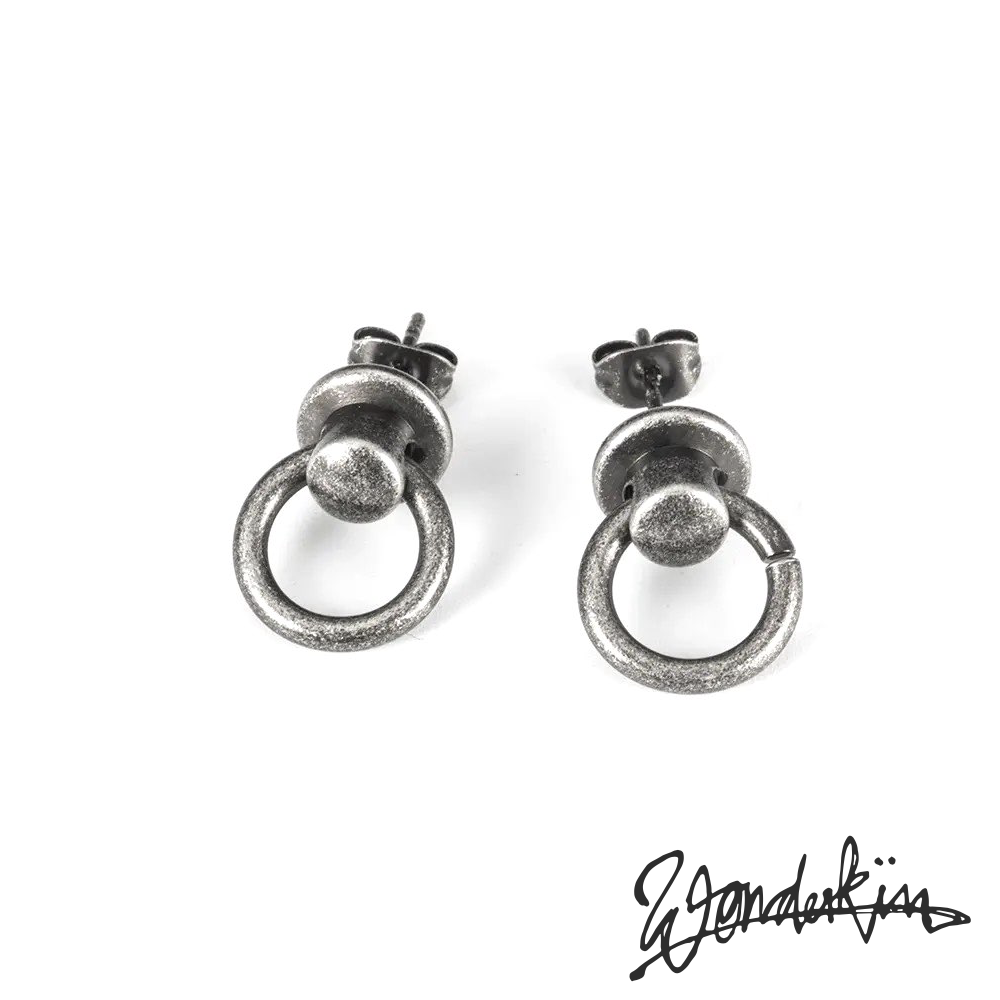 THE POP OFF KNOCKER EARRING // vintage silver