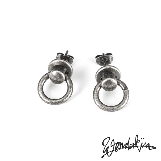 THE POP OFF KNOCKER EARRING // vintage silver