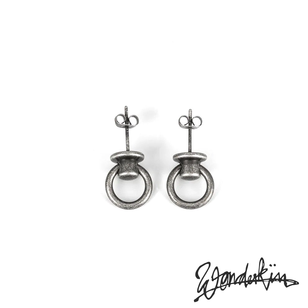 THE POP OFF KNOCKER EARRING // vintage silver