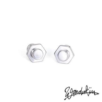 THE POP OFF BOLT EARRING // silver