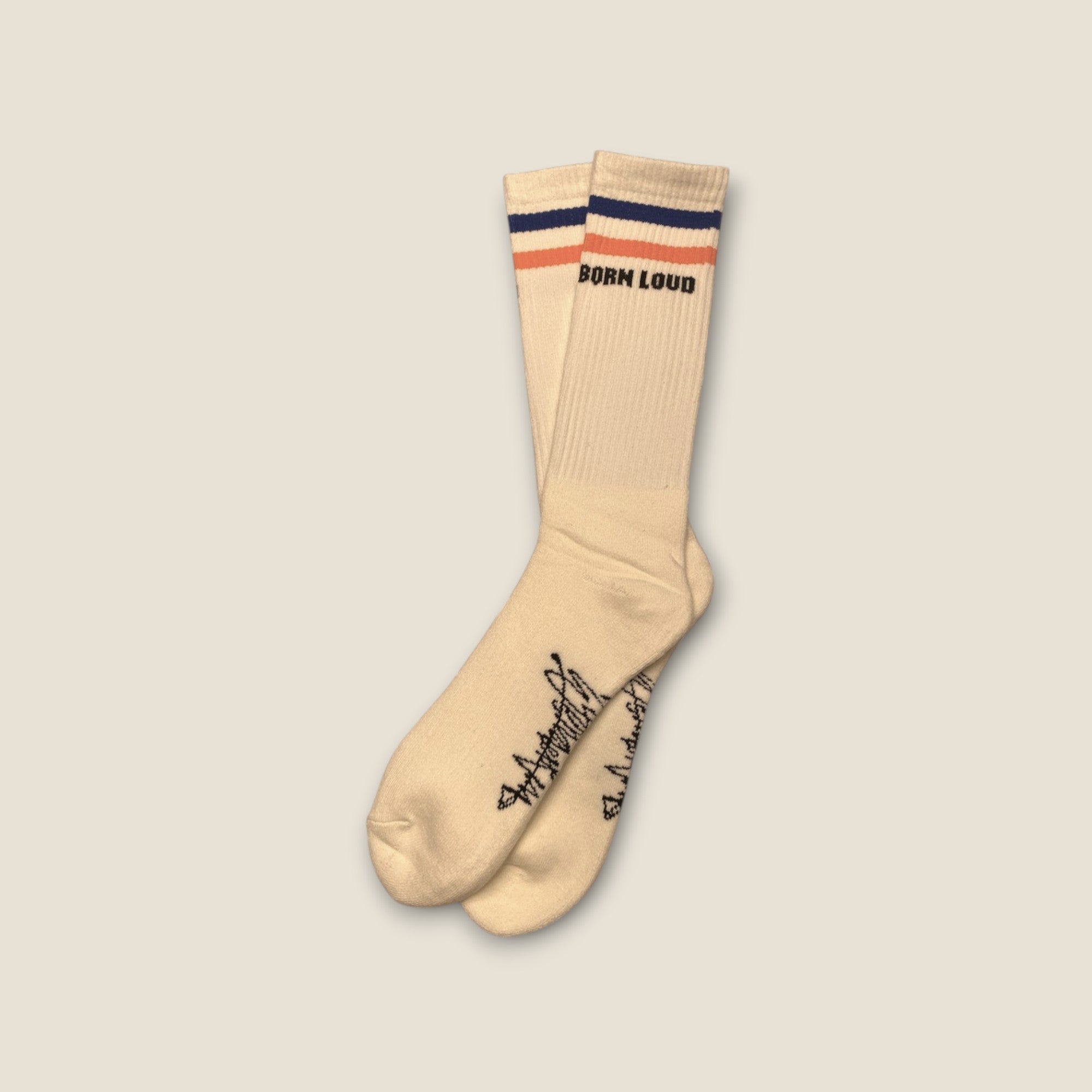 THE BORN LOUD SOCKS // off white