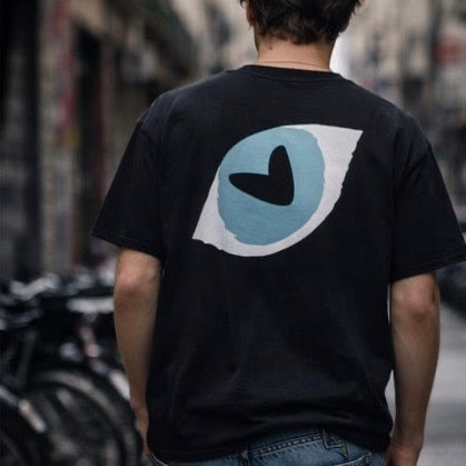 THE POPSEE EYE TEE 200 // black & off white