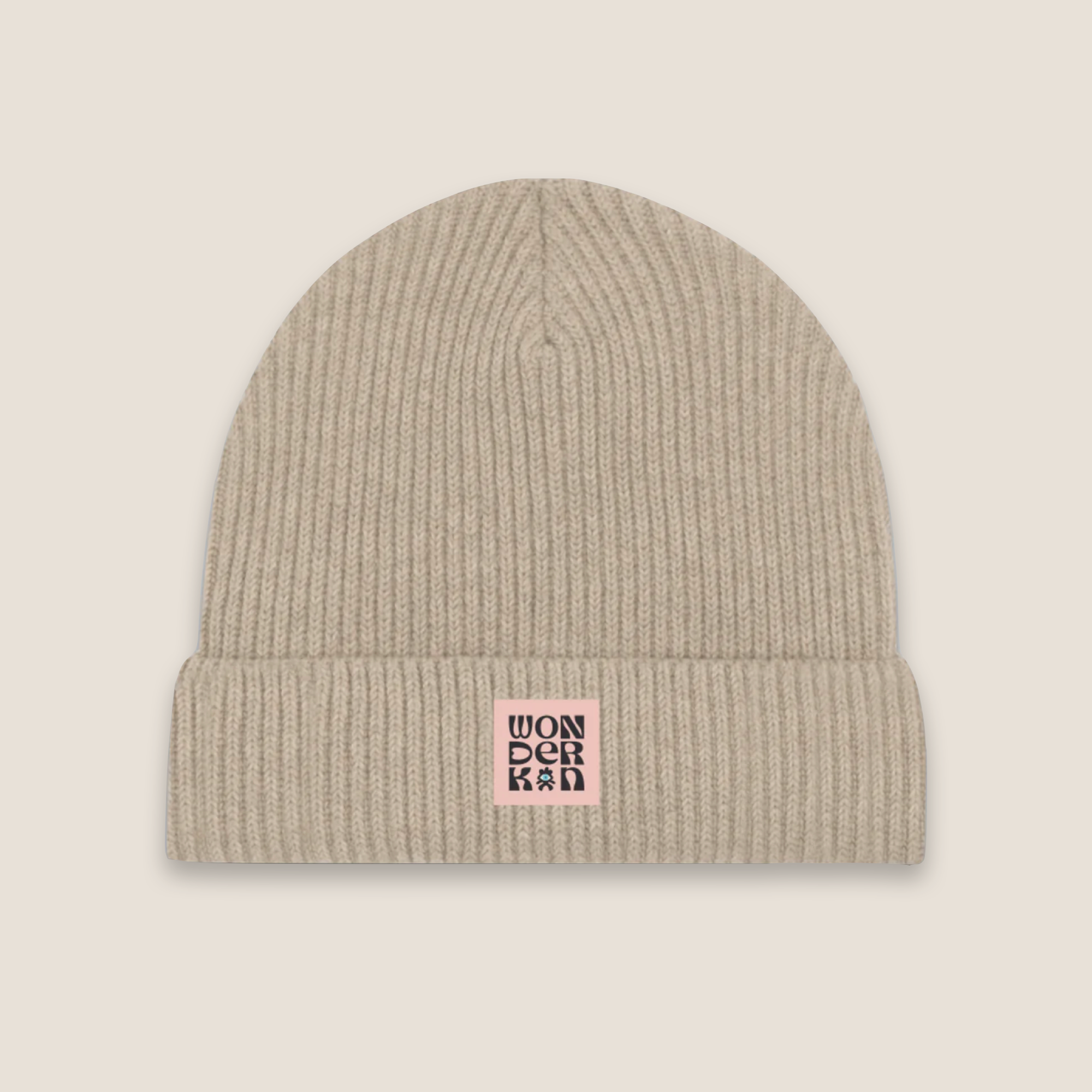THE POP BEANIE // heather sand