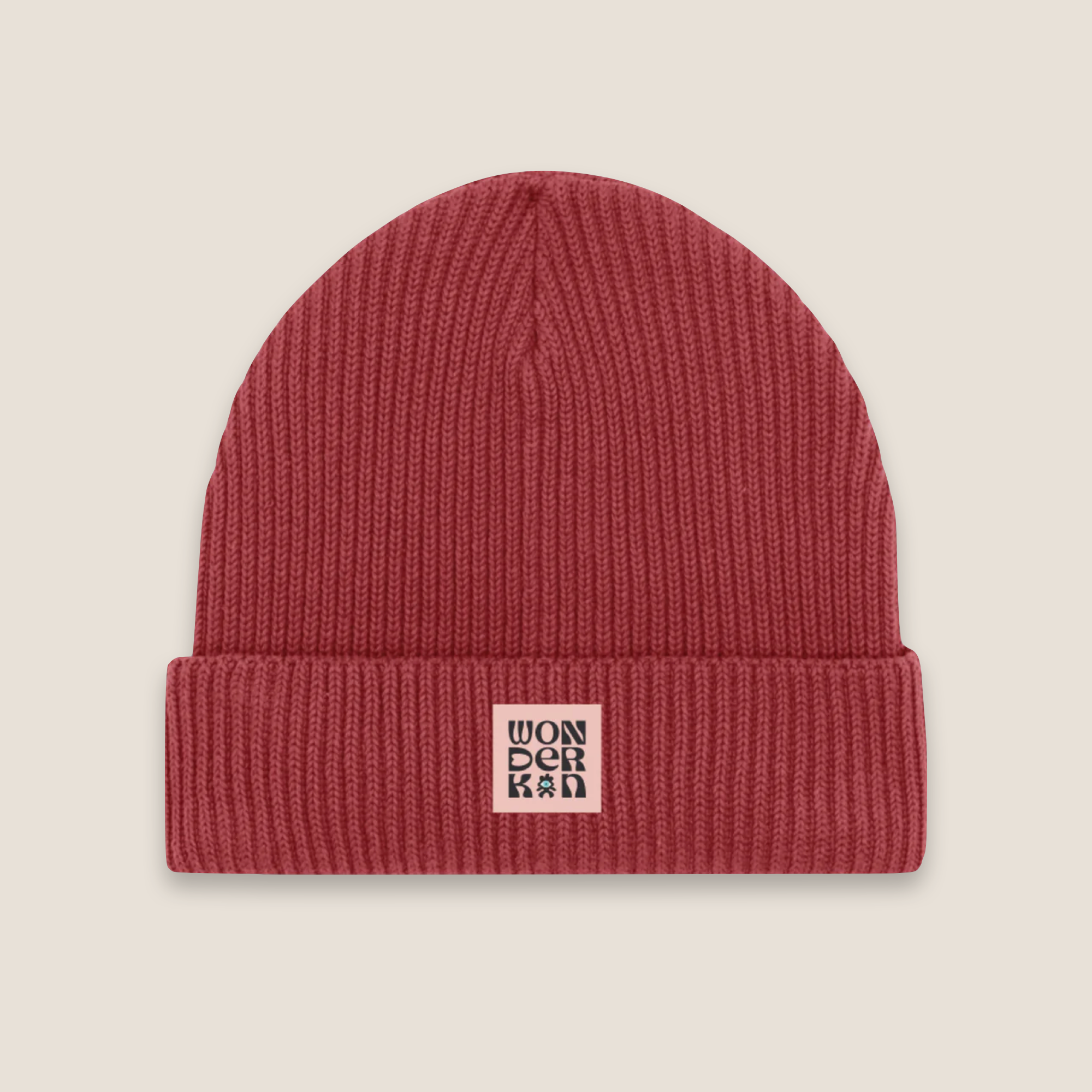 THE POP BEANIE // dark red