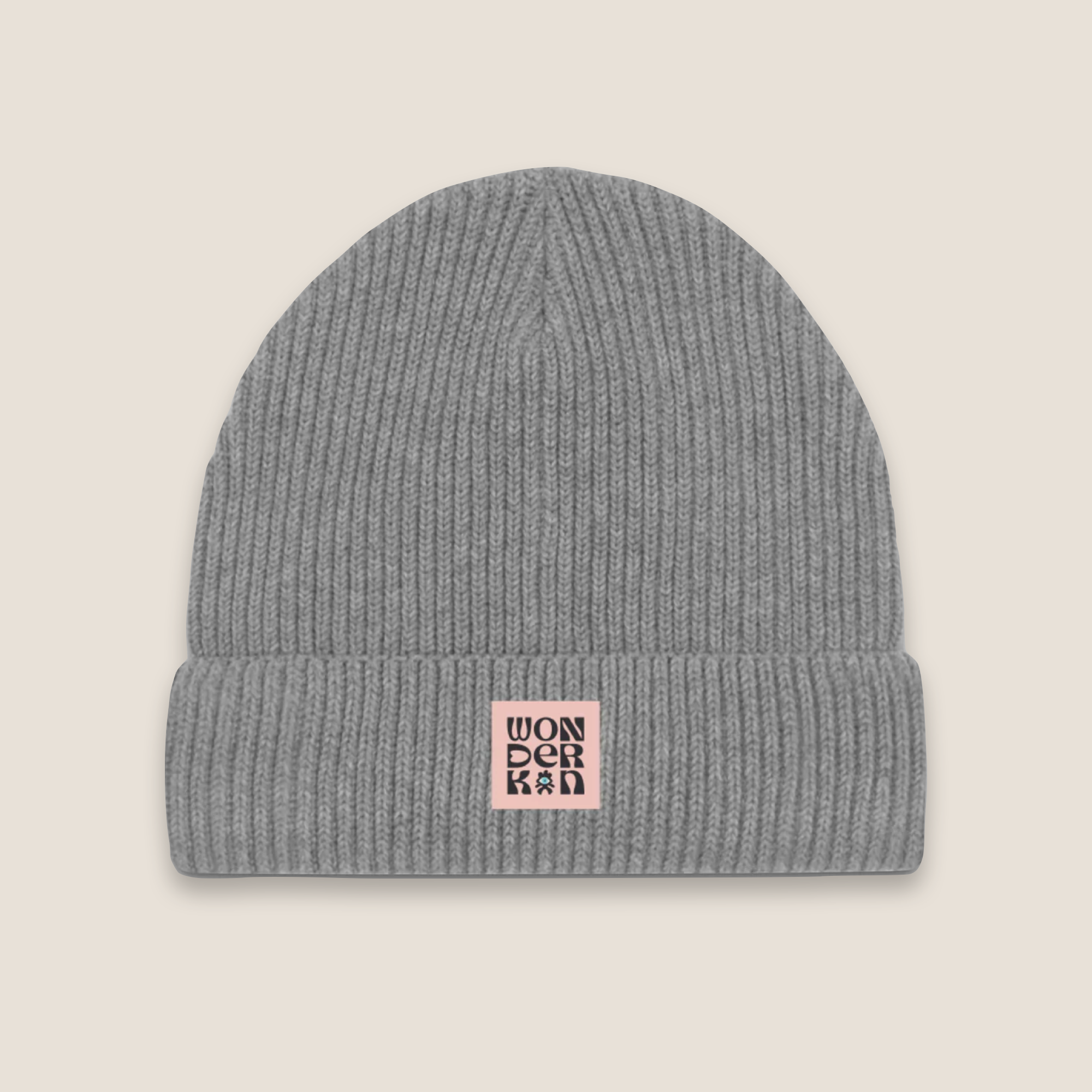 THE POP BEANIE // heather grey