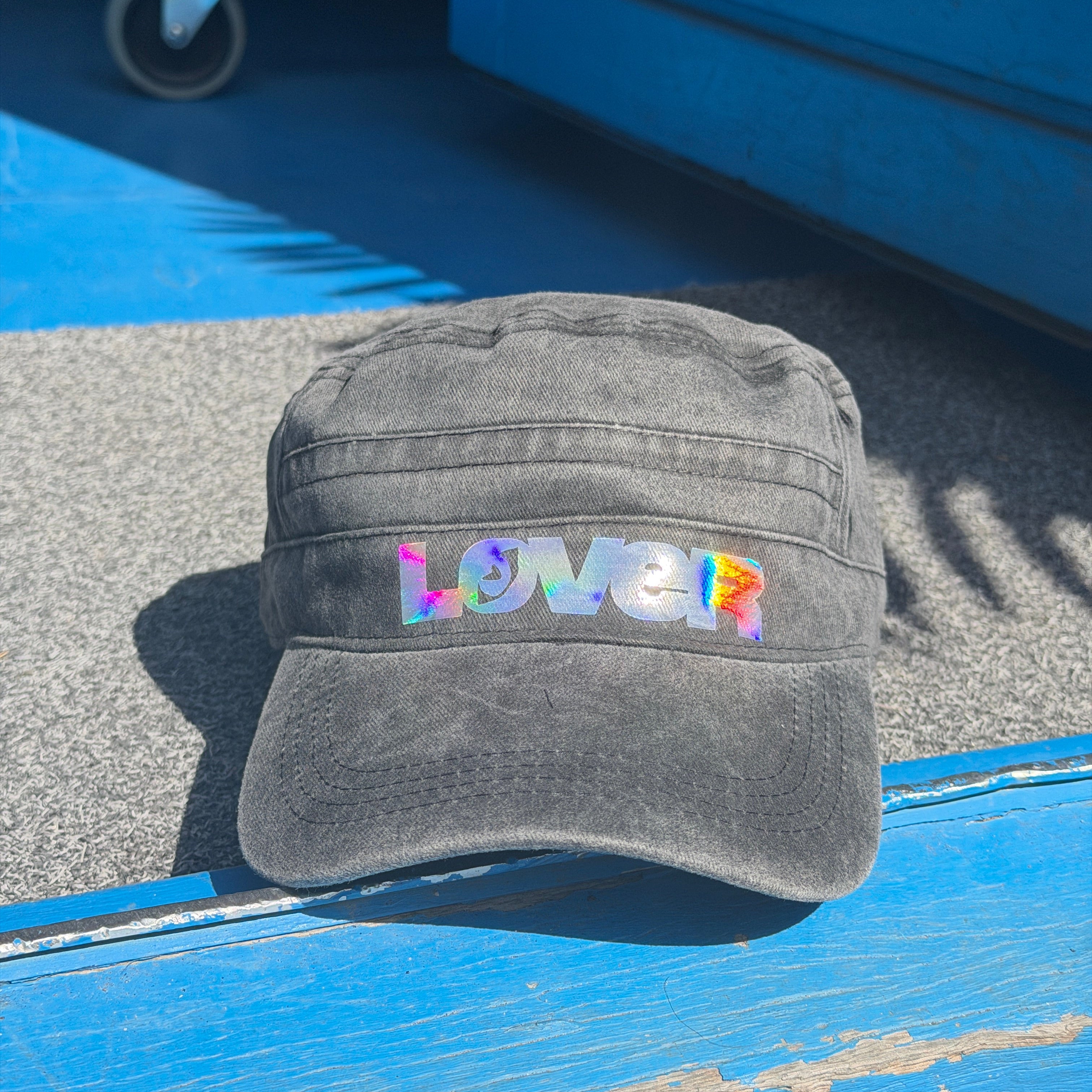 THE LOVER CAP // Black + rainbow