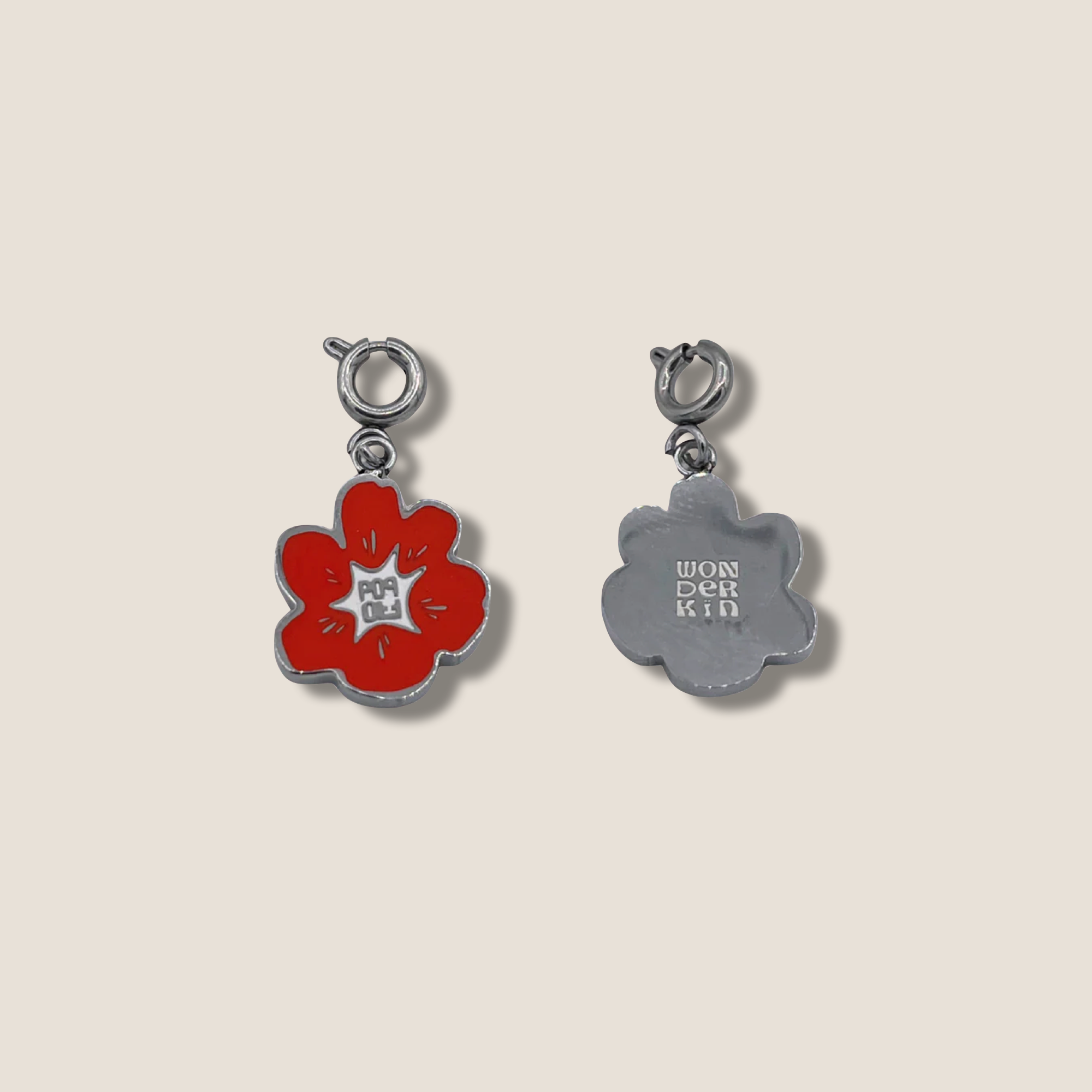 THE POP BLOOM // Steel & Red Enamel