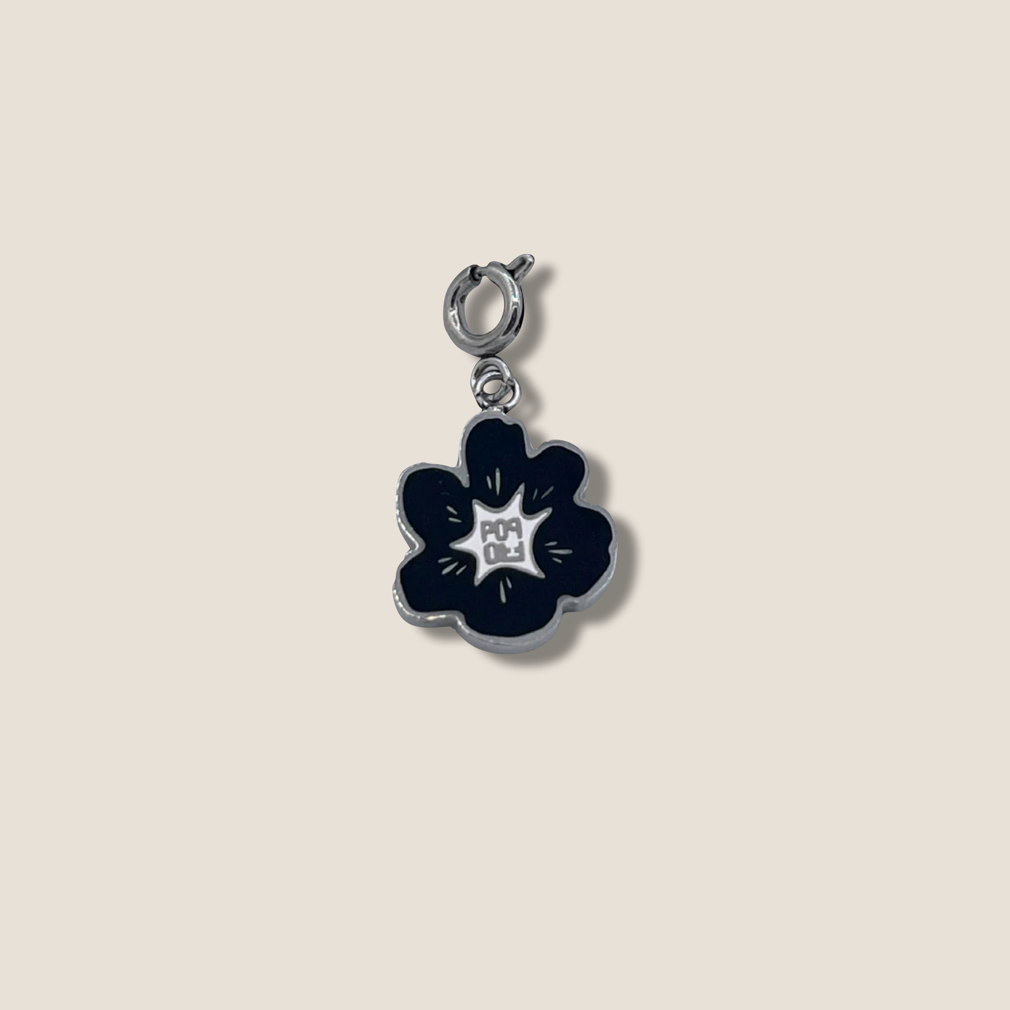 THE POP BLOOM // Steel & Black Enamel