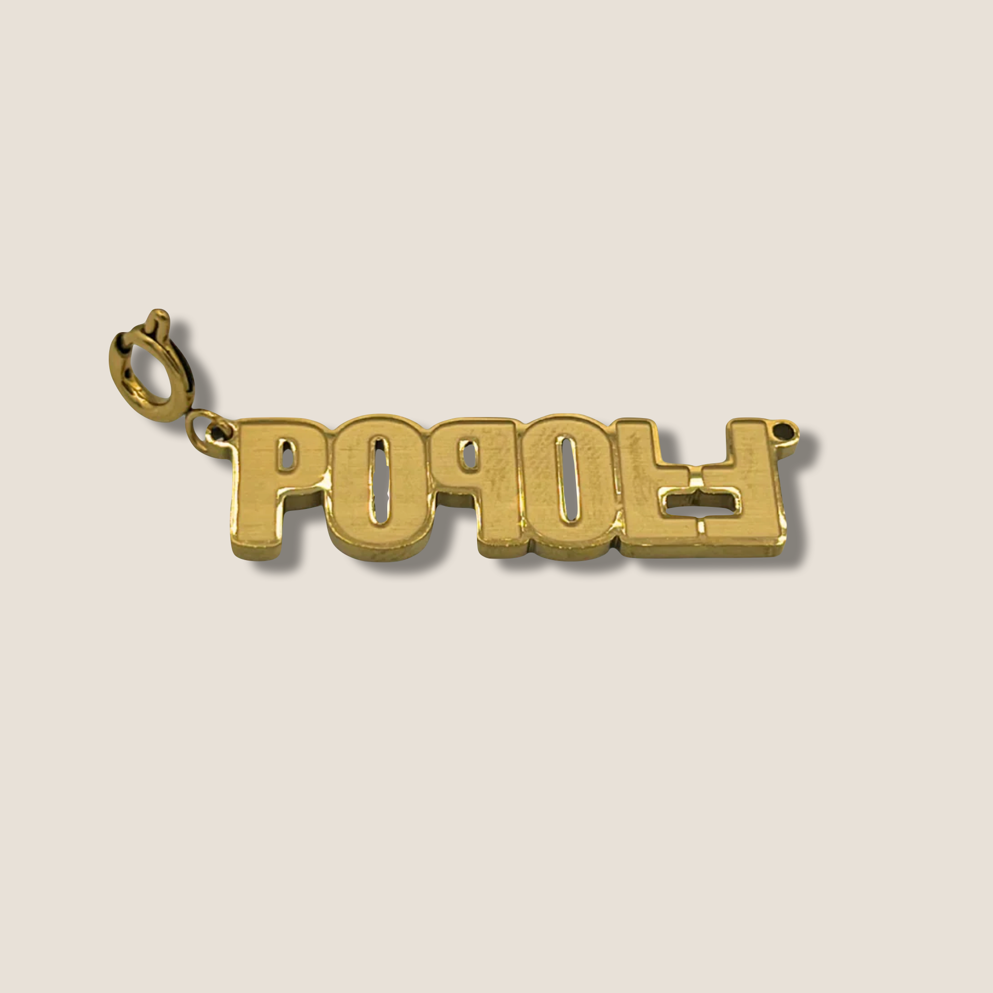 THE POPOFF CHARM // Goldplated Steel