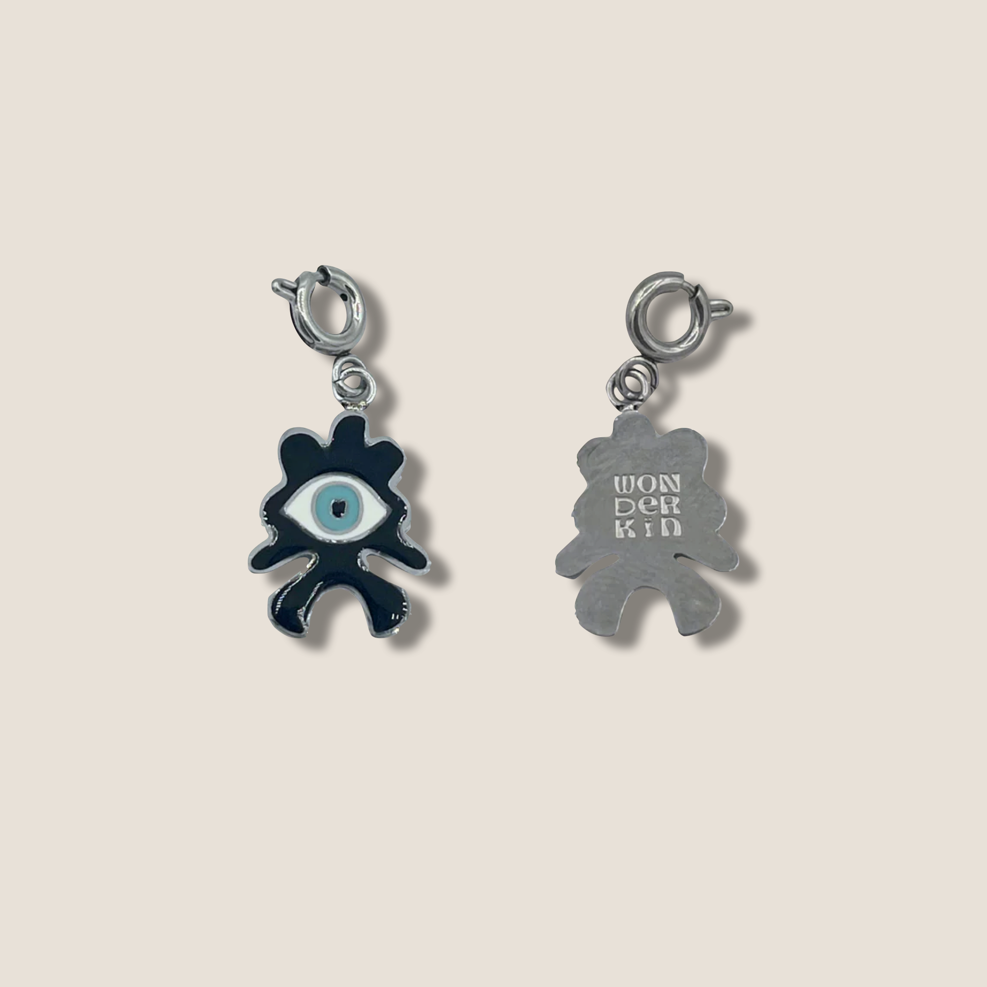 THE POPKIN CHARM // Stainless Steel Black Enamel