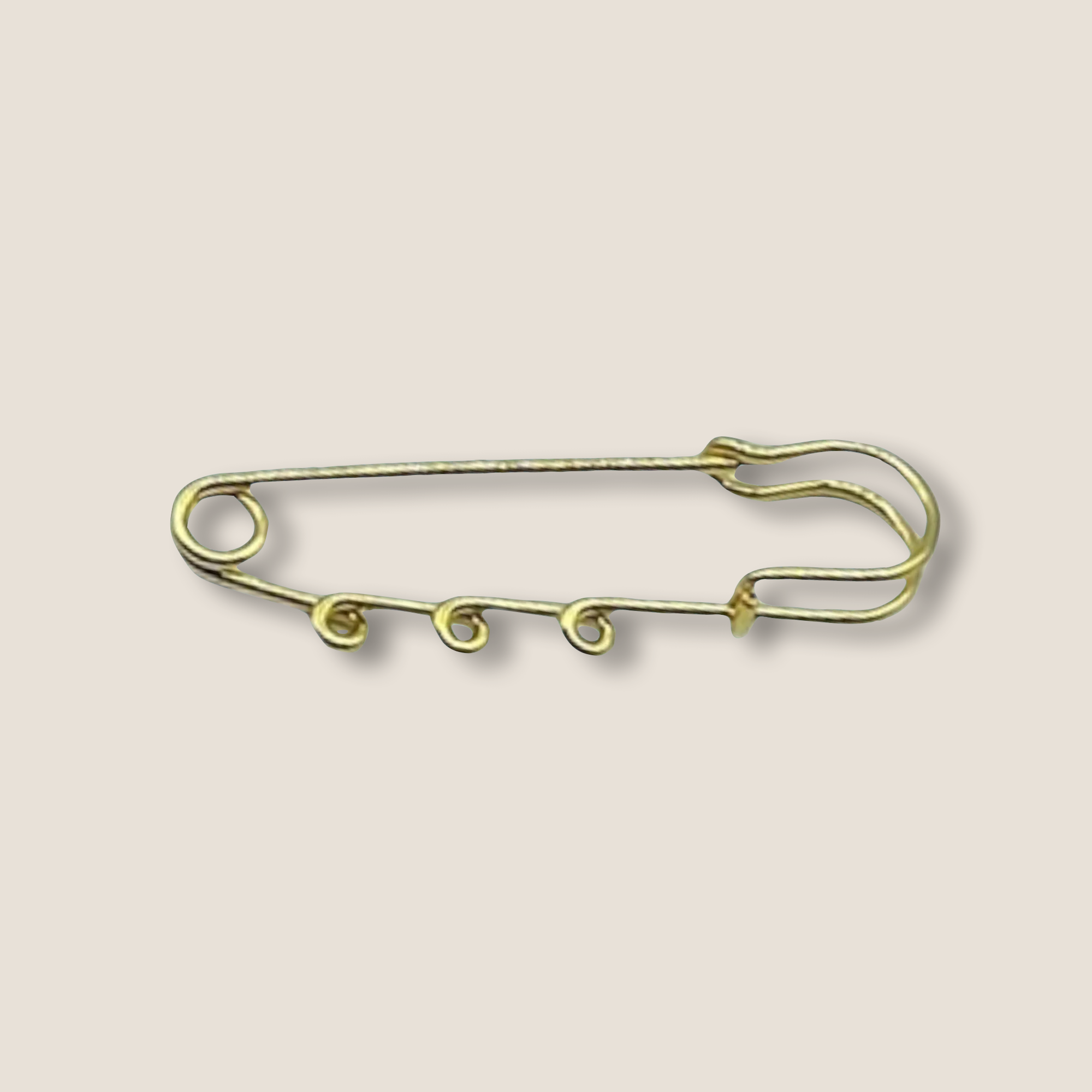 THE POP SAFETY PIN // Goldplated Steel