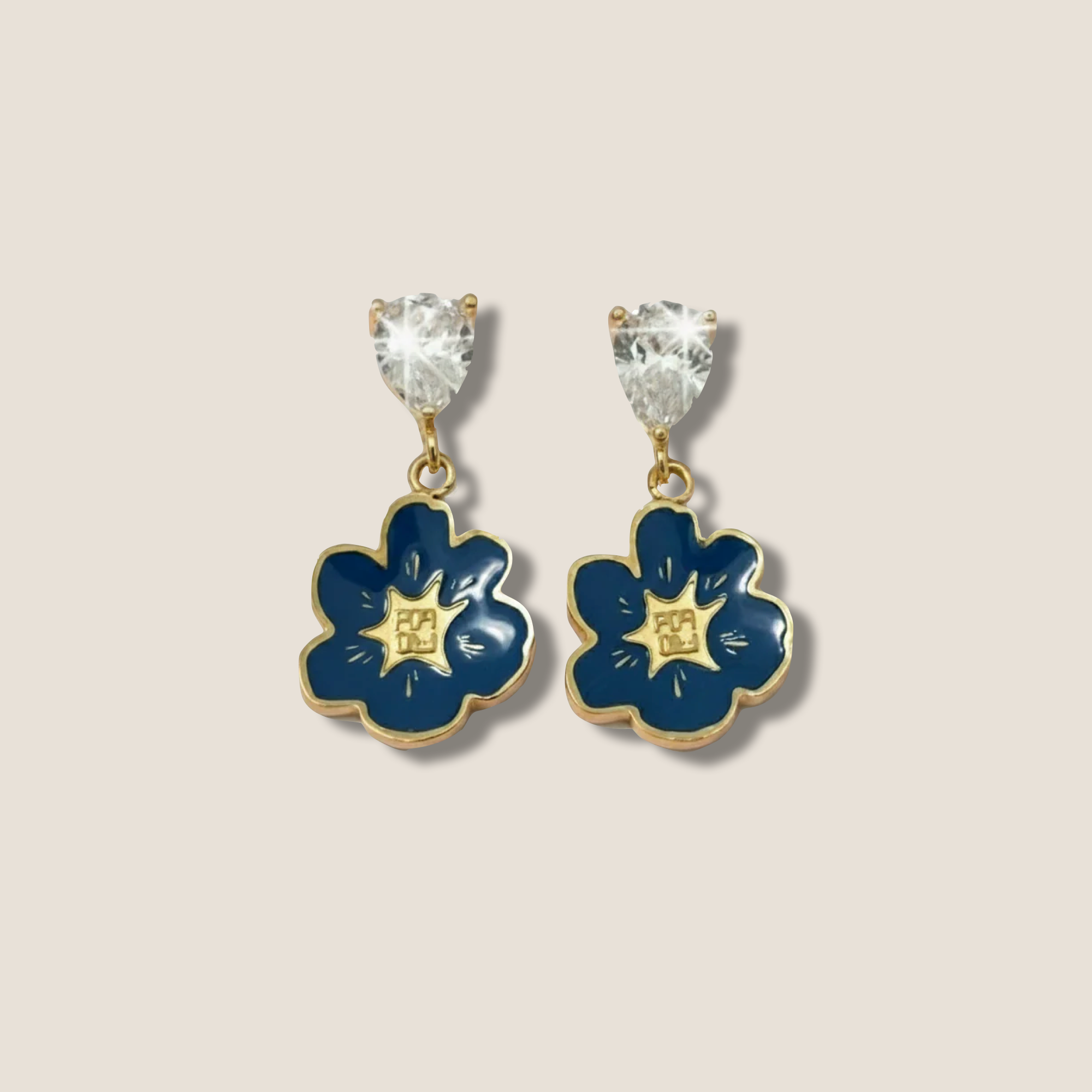 THE POWER POP SHINE EARRING // Blue