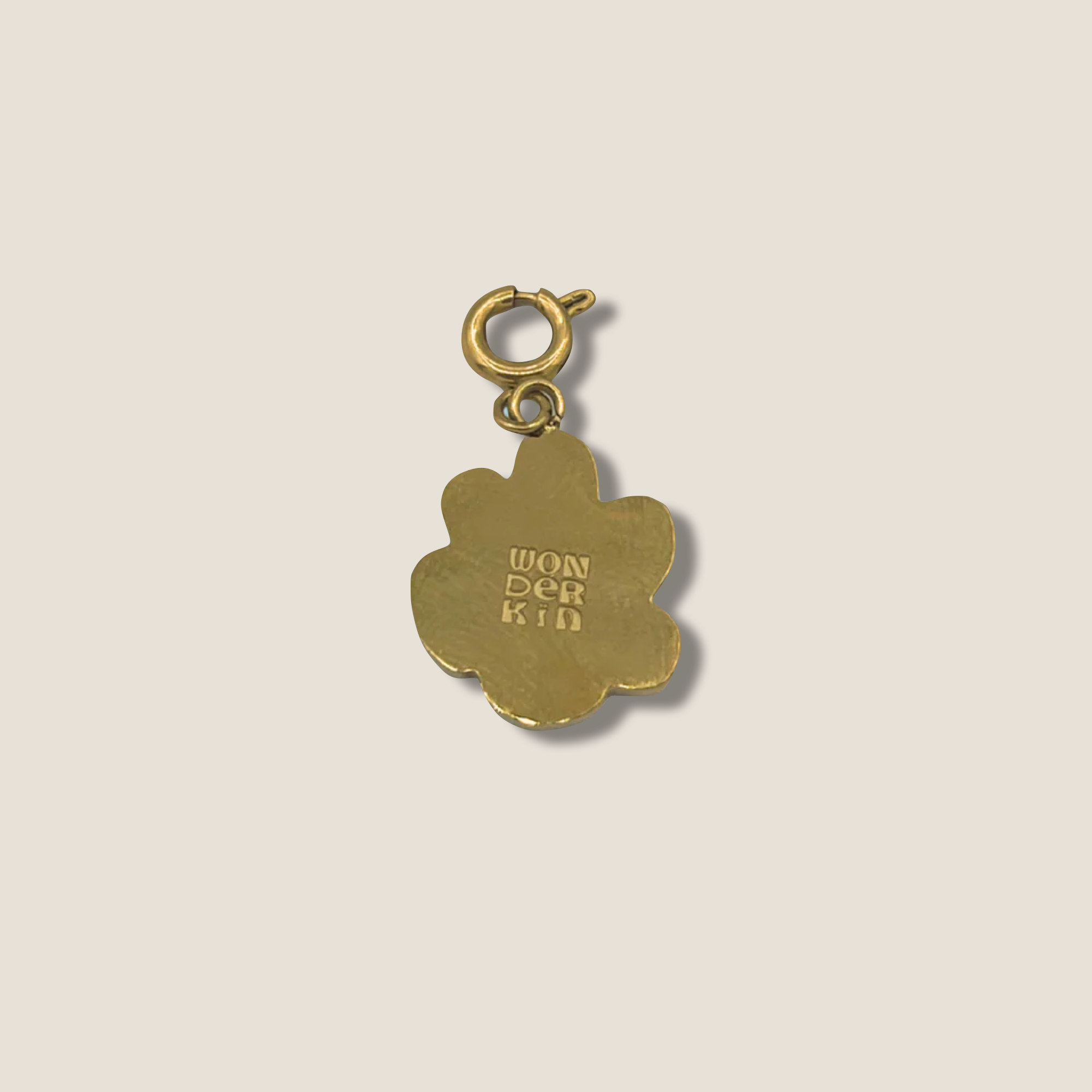 THE POP BLOOM // Gold plated & Red Enamel