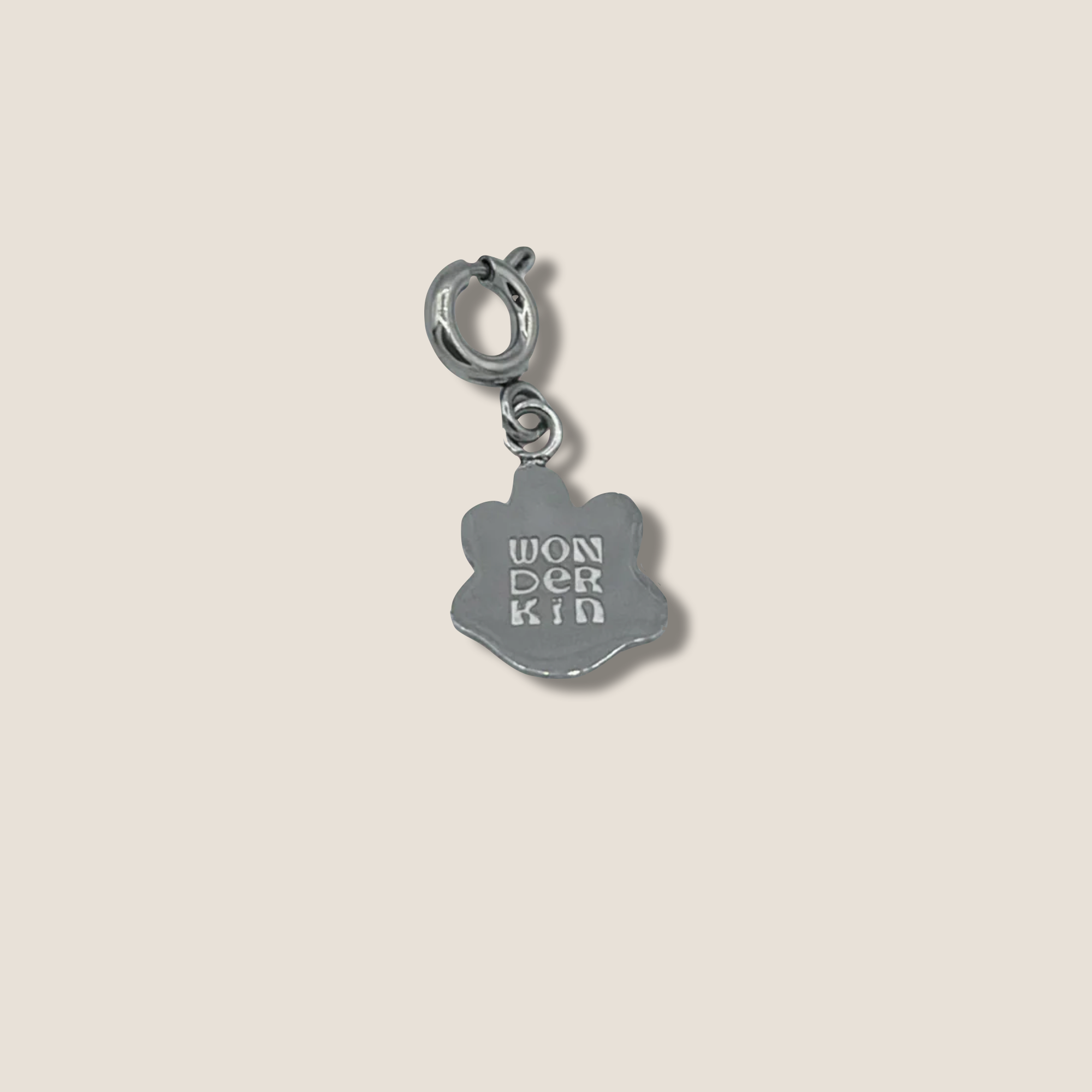 THE POPSEE CHARM // Stainless Steel & Black Enamel