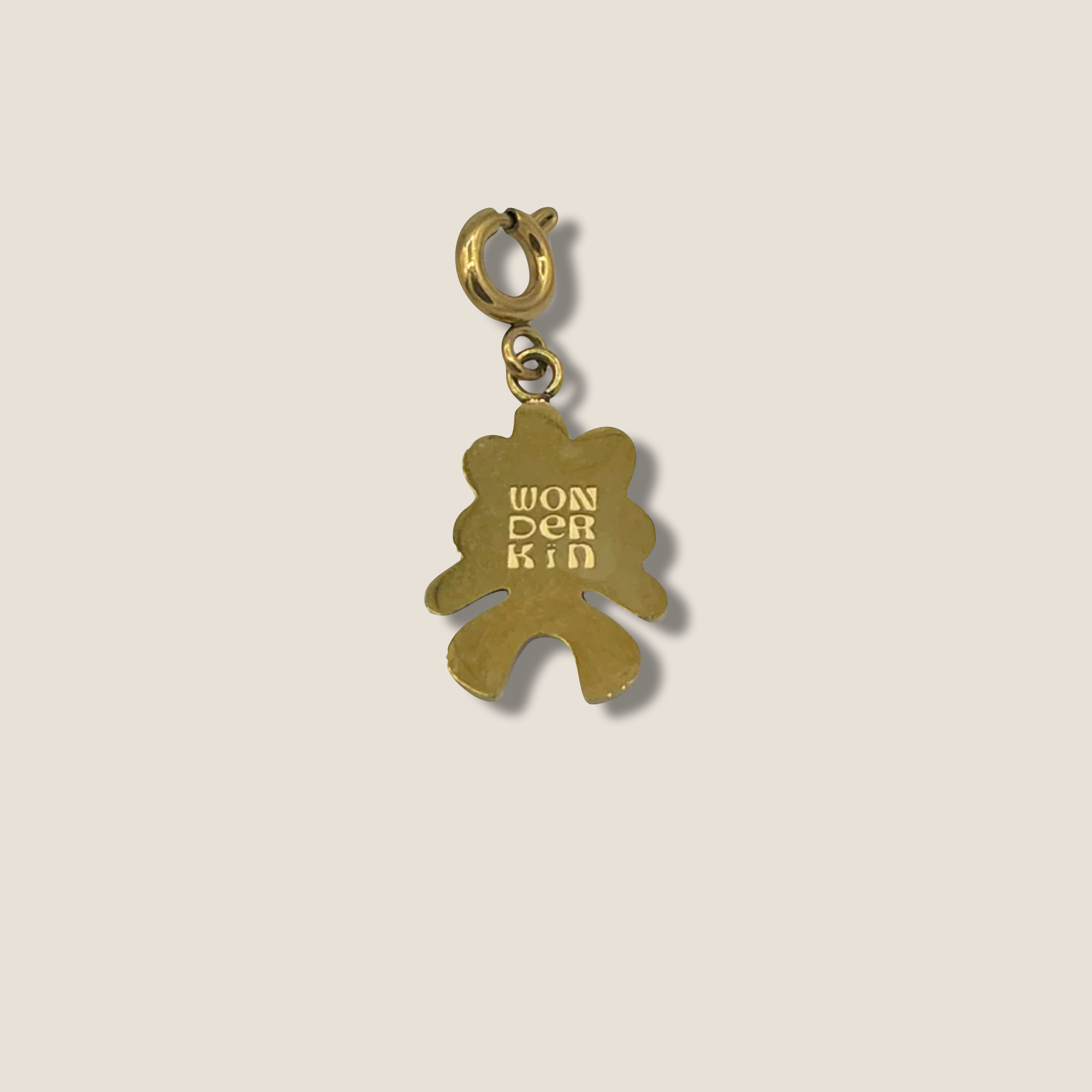 THE POPKIN CHARM // Gold plated & Black Enamel