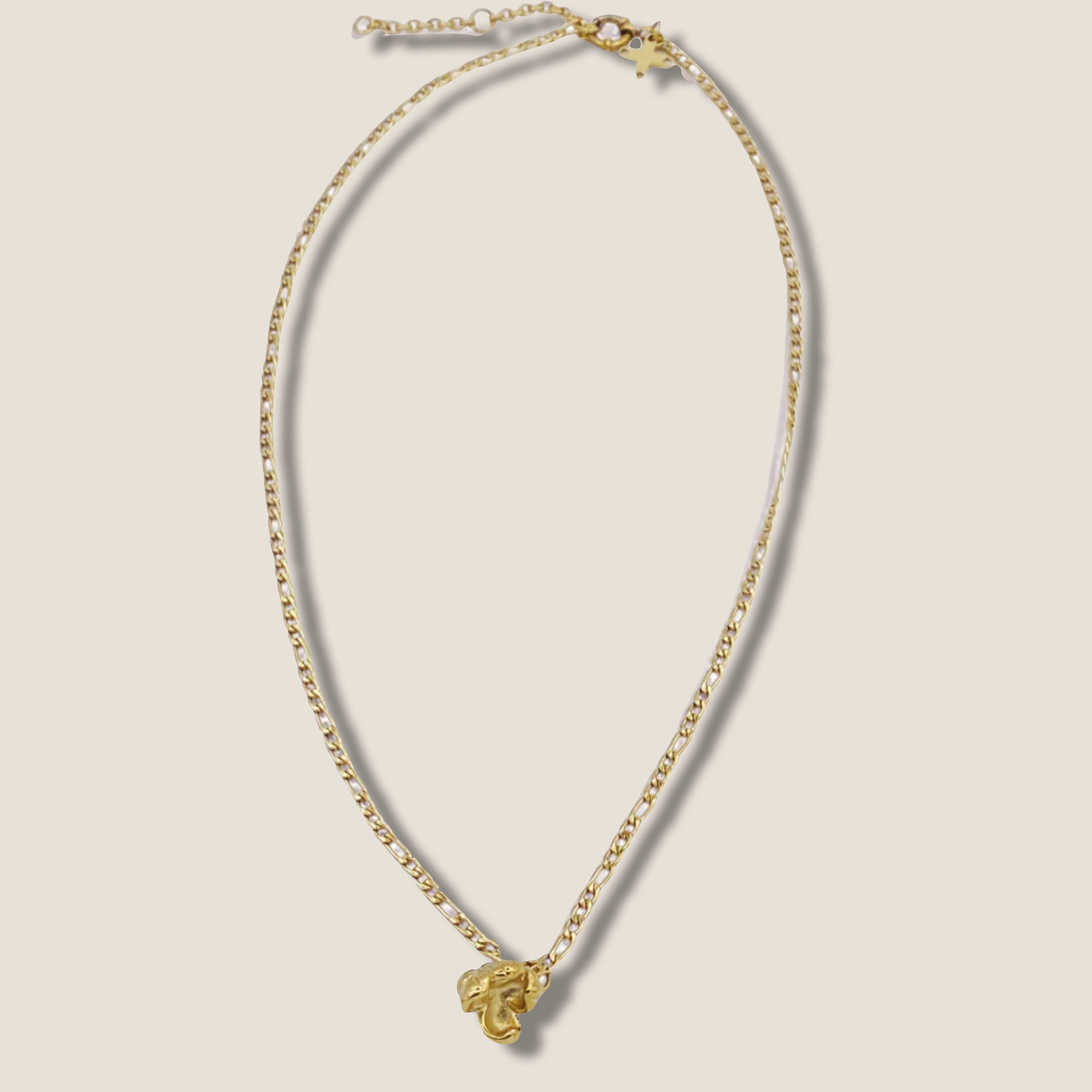 THE POPCORN NECKLACE / gold