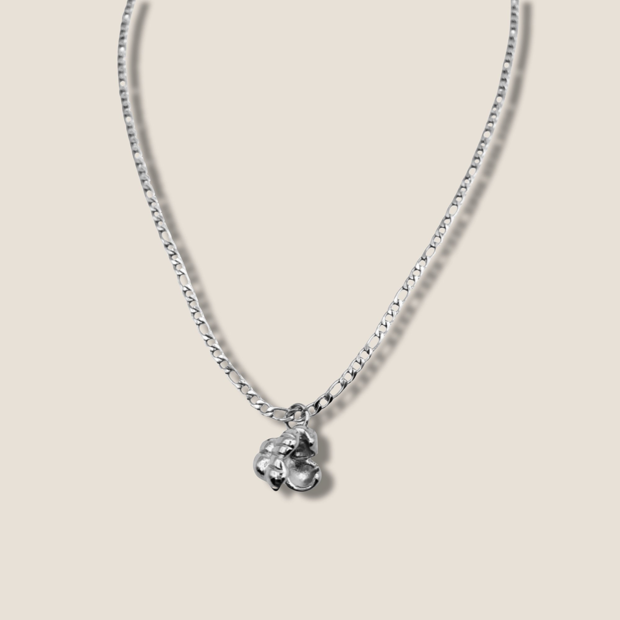 THE POPCORN NECKLACE / steel