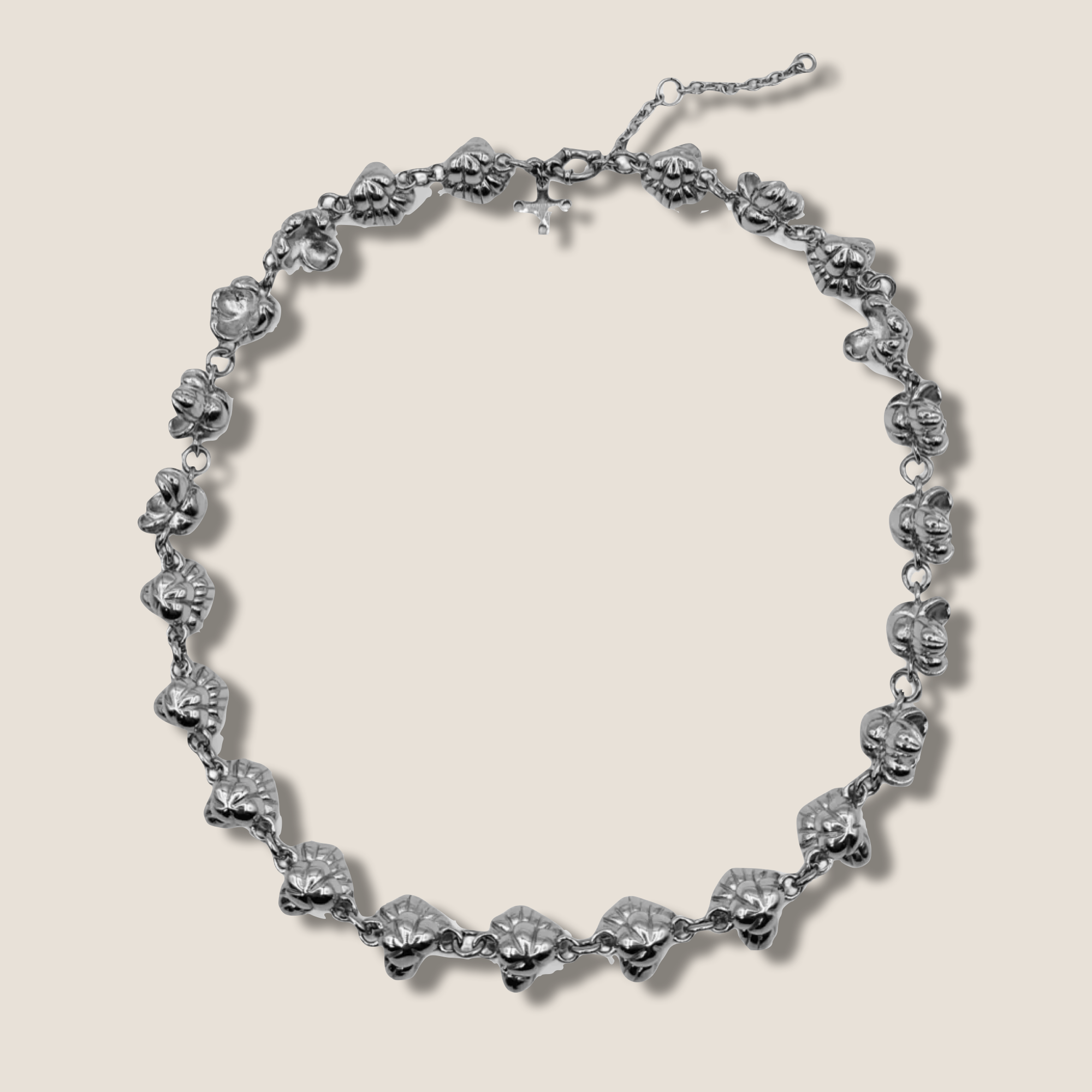 THE POPCORN KIN NECKLACE / steel