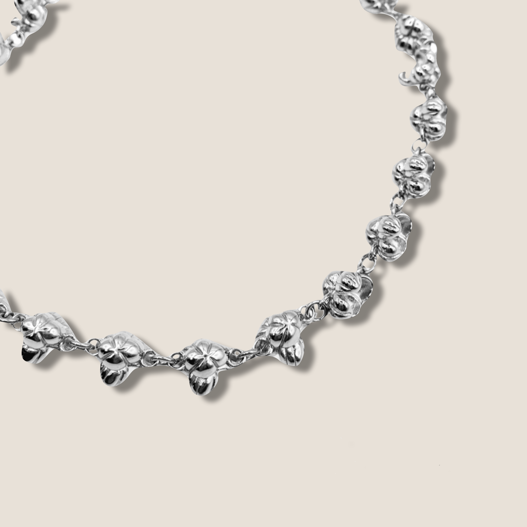 THE POPCORN KIN NECKLACE / steel