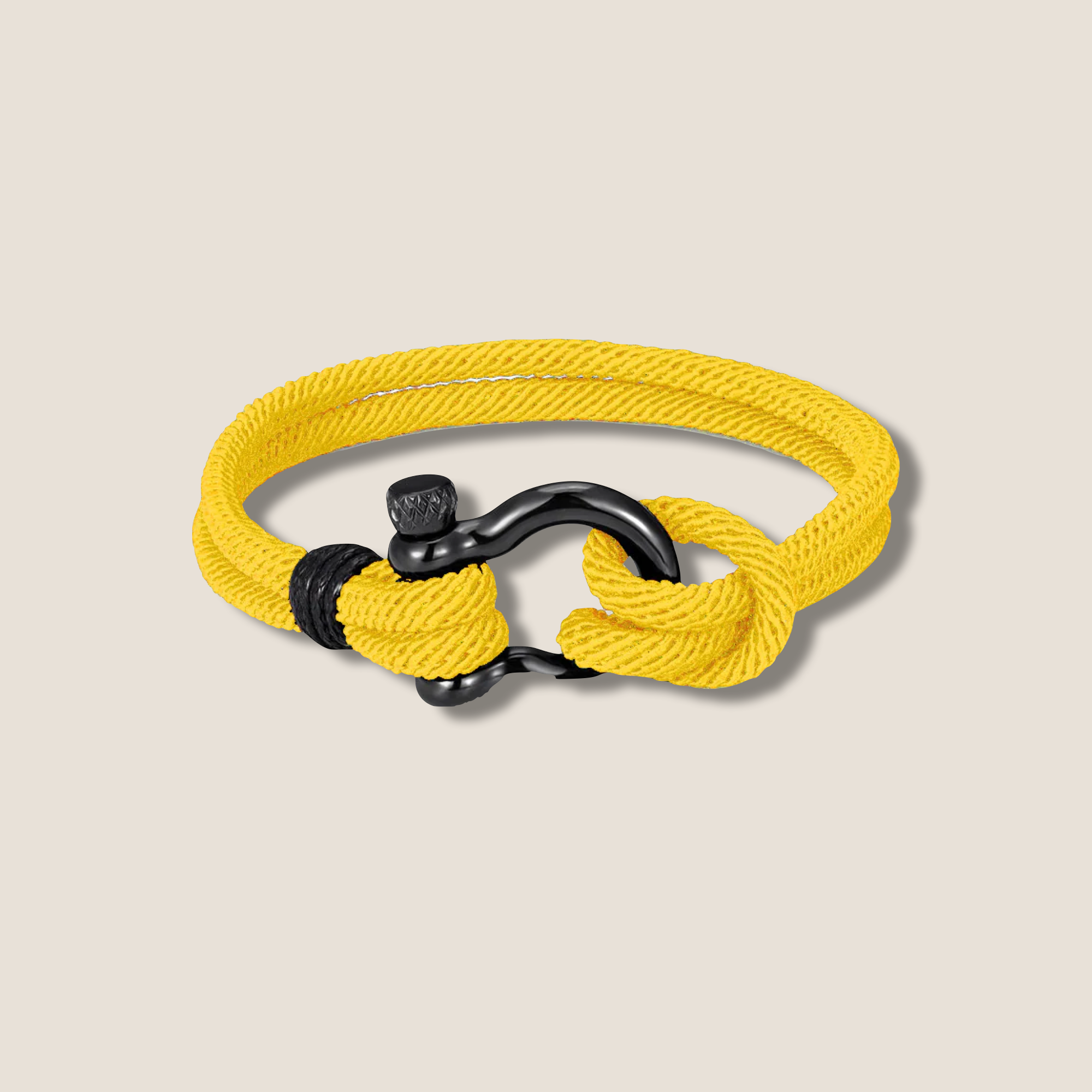 THE POP BLACK D BRACELET // deep yellow
