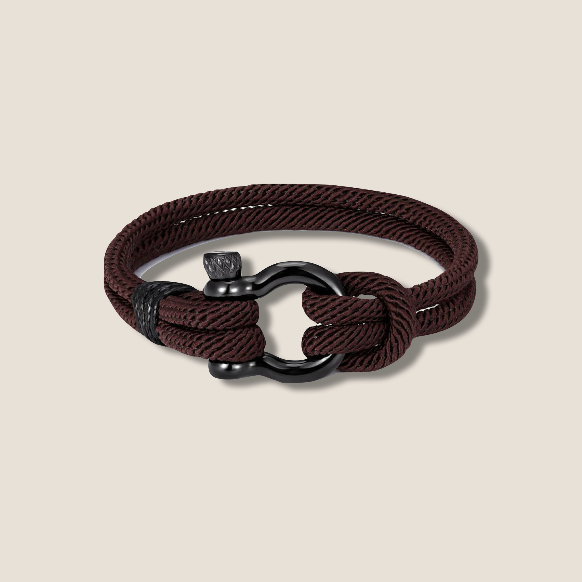 THE POP BLACK D BRACELET // dark brown