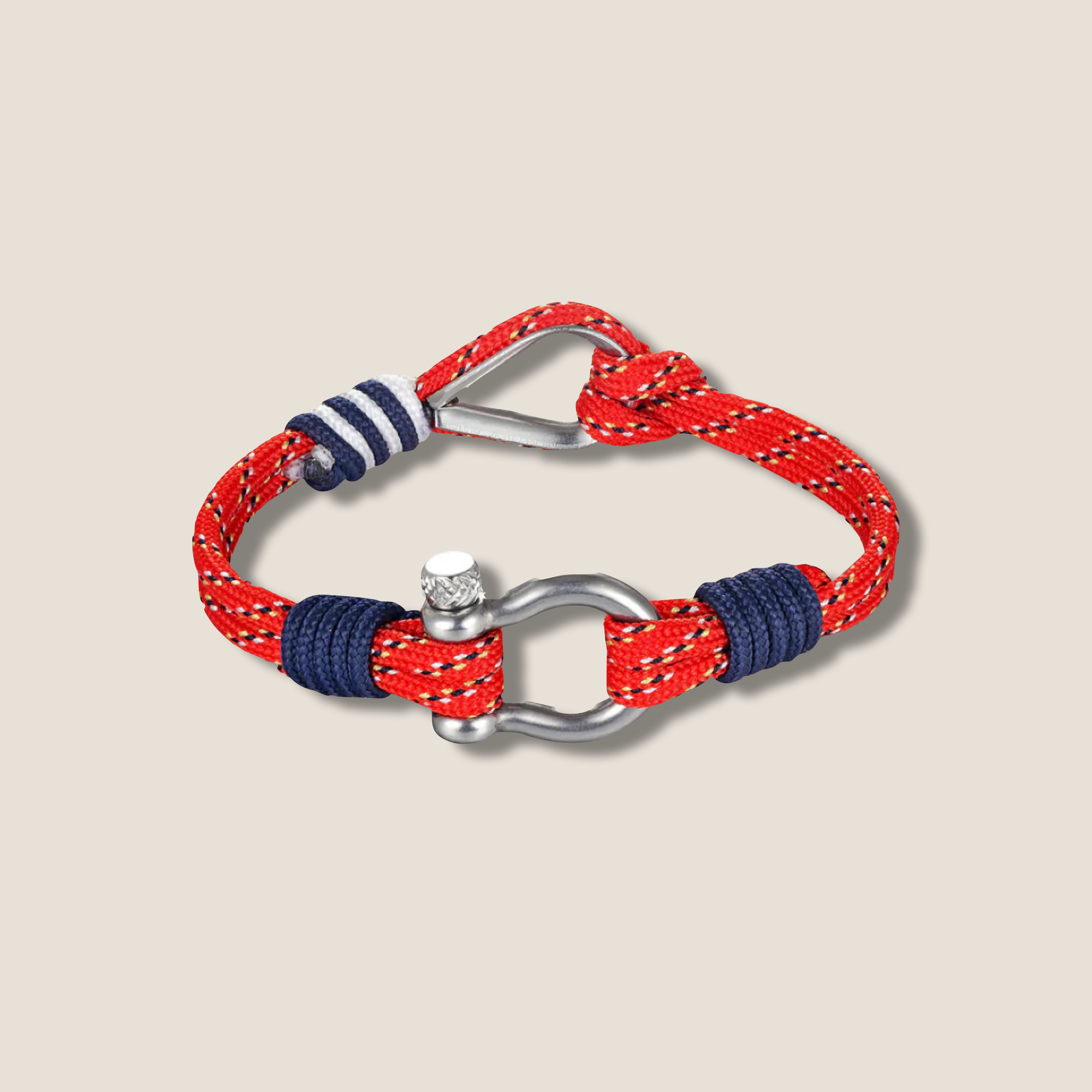 THE POP DOUBLE HOOK BRACELET // red midnight