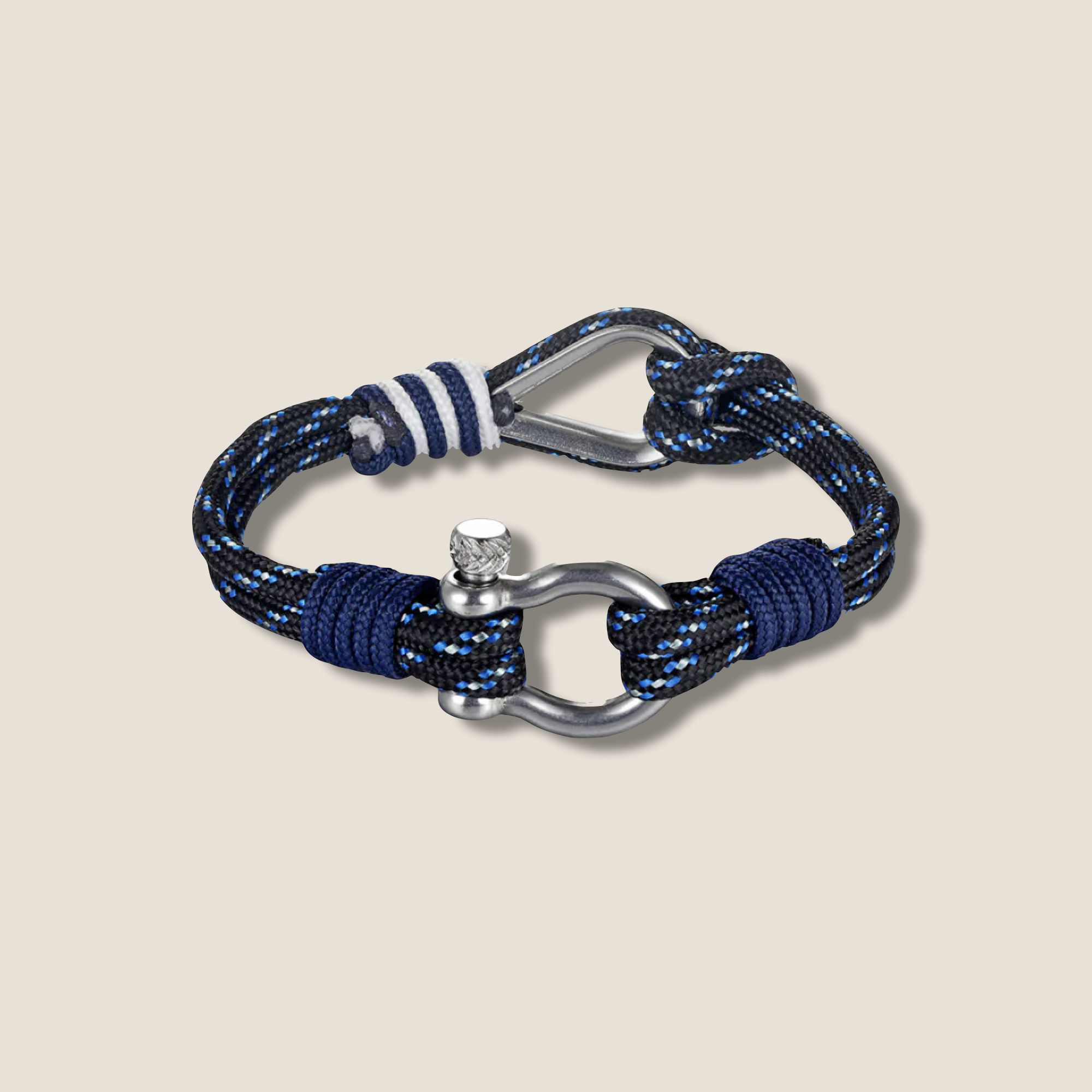 THE POP DOUBLE HOOK BRACELET // midnight blue