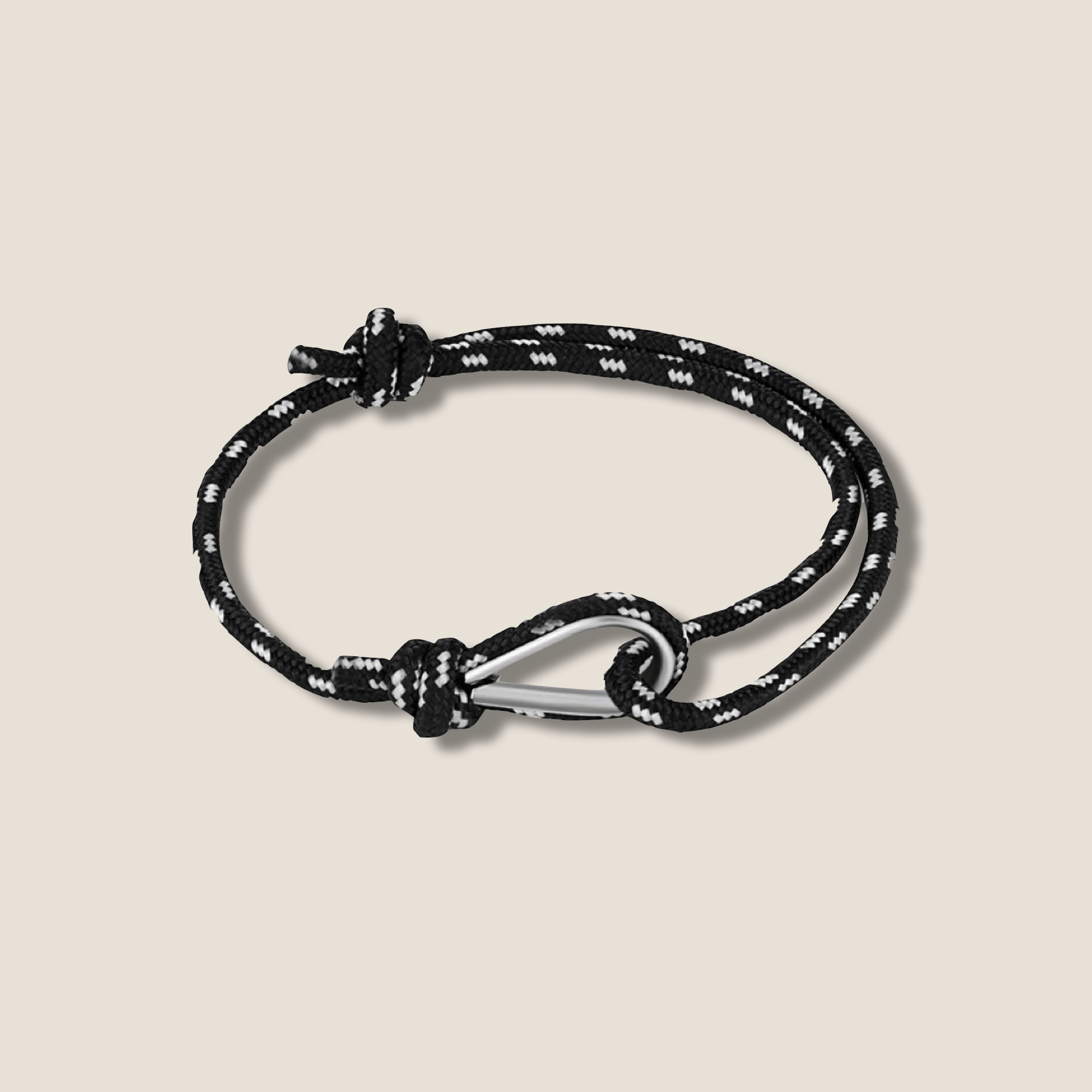 THE POP HOOK BRACELET // black white