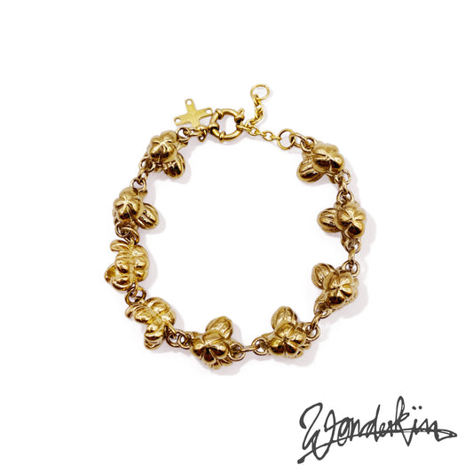 THE POPCORN KIN BRACELET / gold