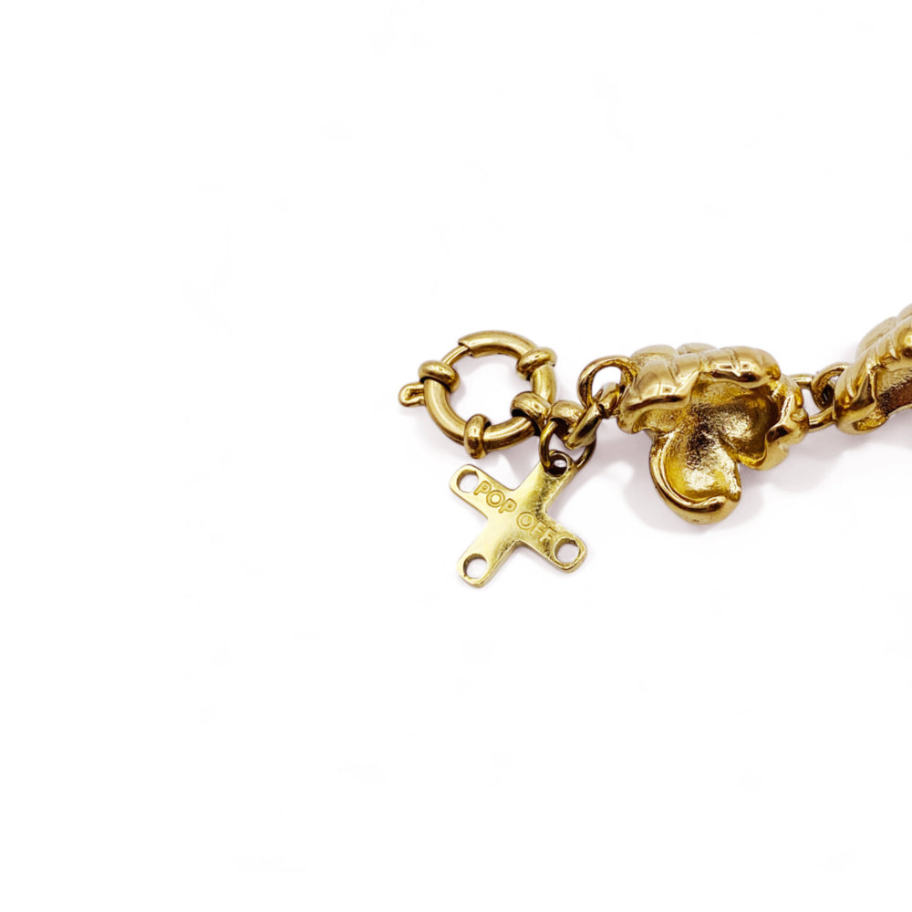 THE POPCORN KIN BRACELET / gold