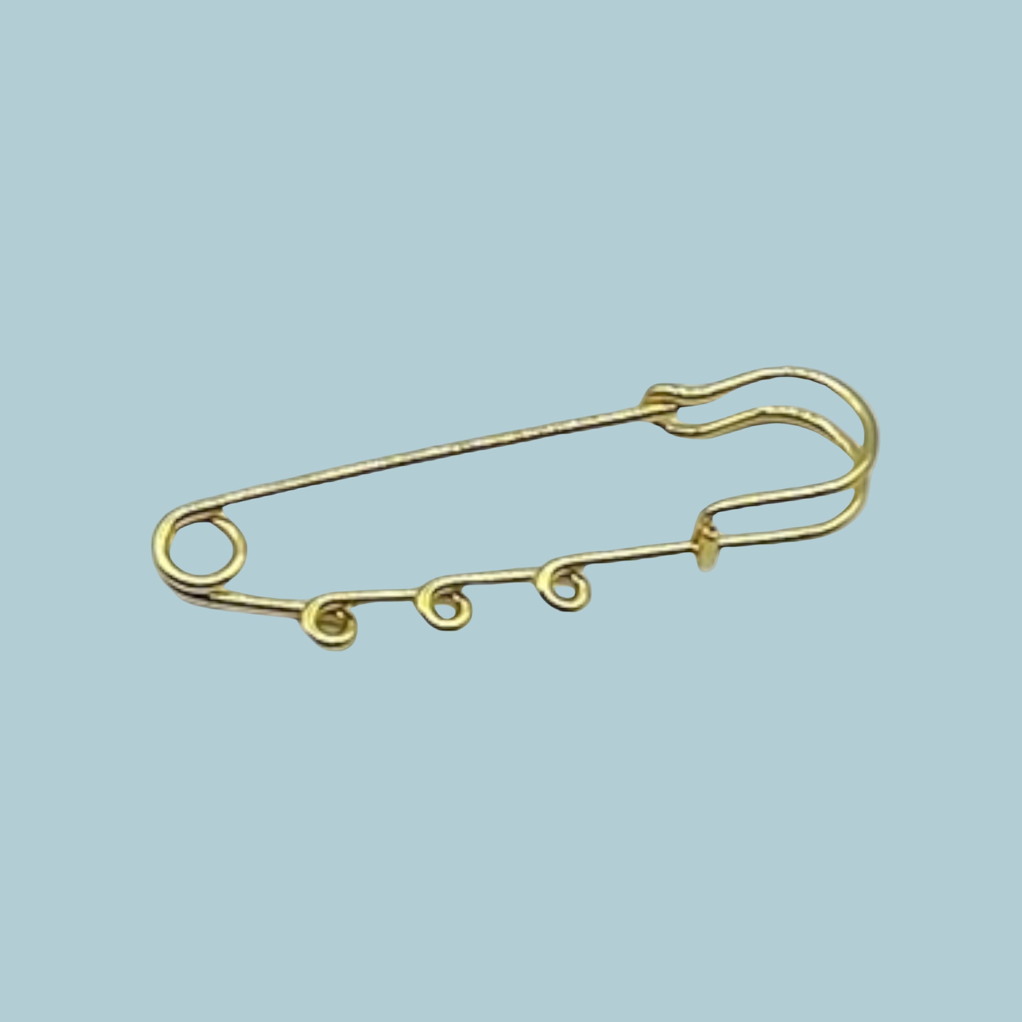 THE POP SAFETY PIN // Goldplated Steel